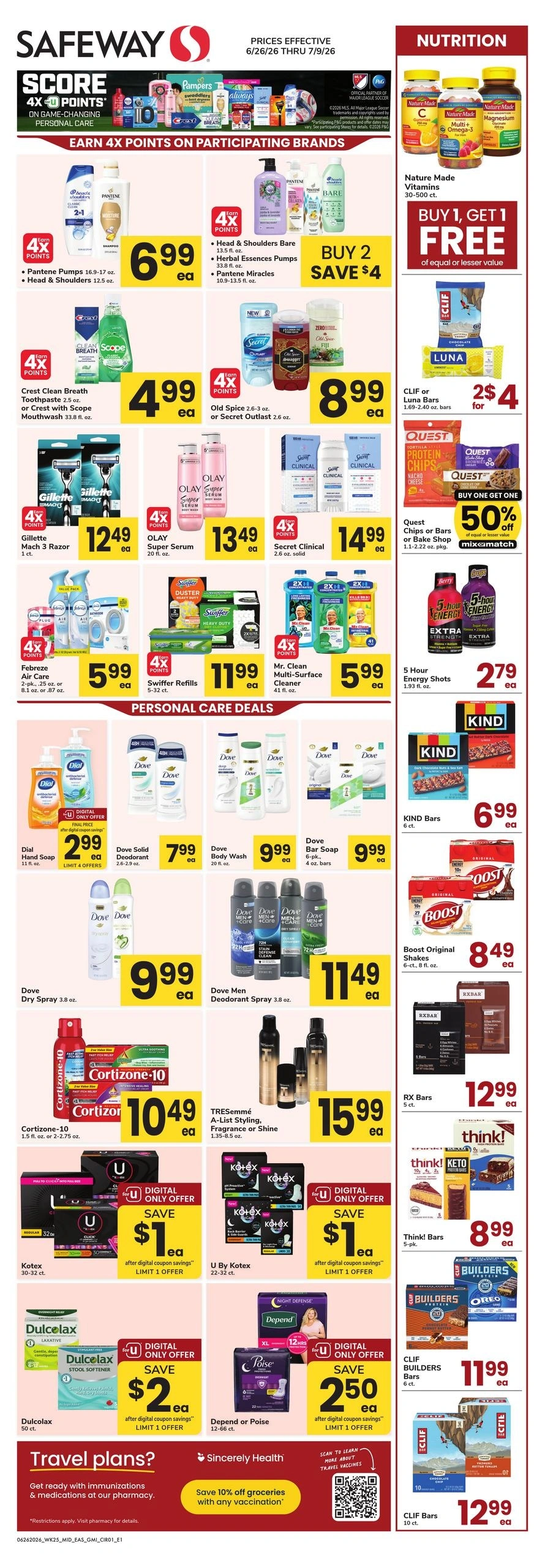 Safeway flyer page 1