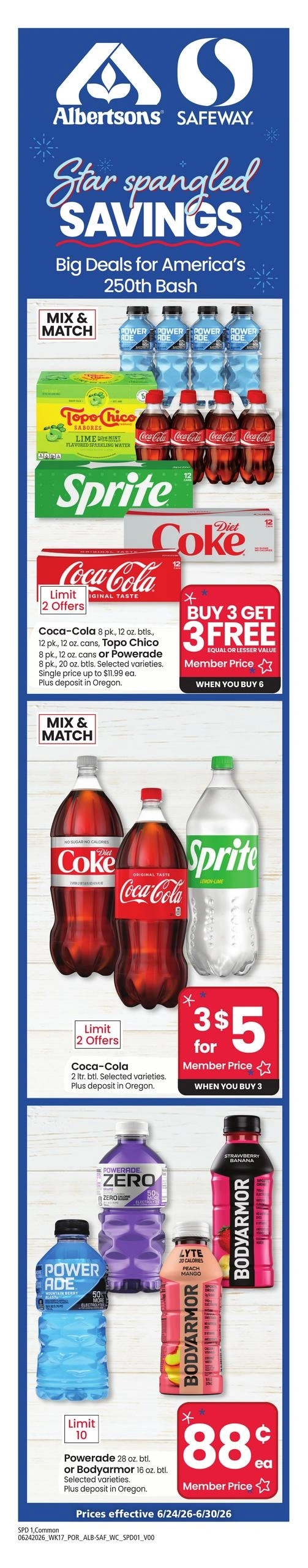 Safeway flyer page 1