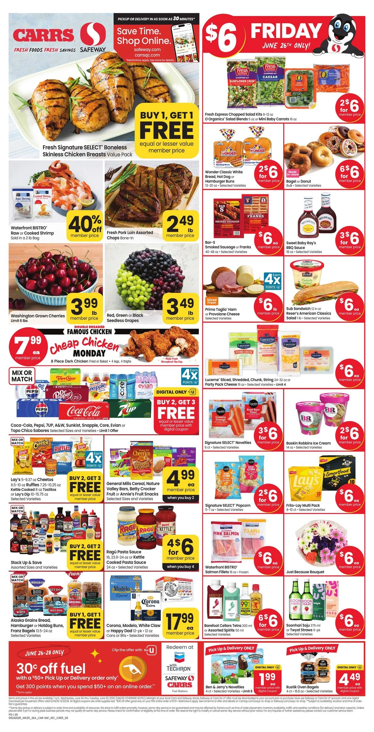 Safeway flyer page 1