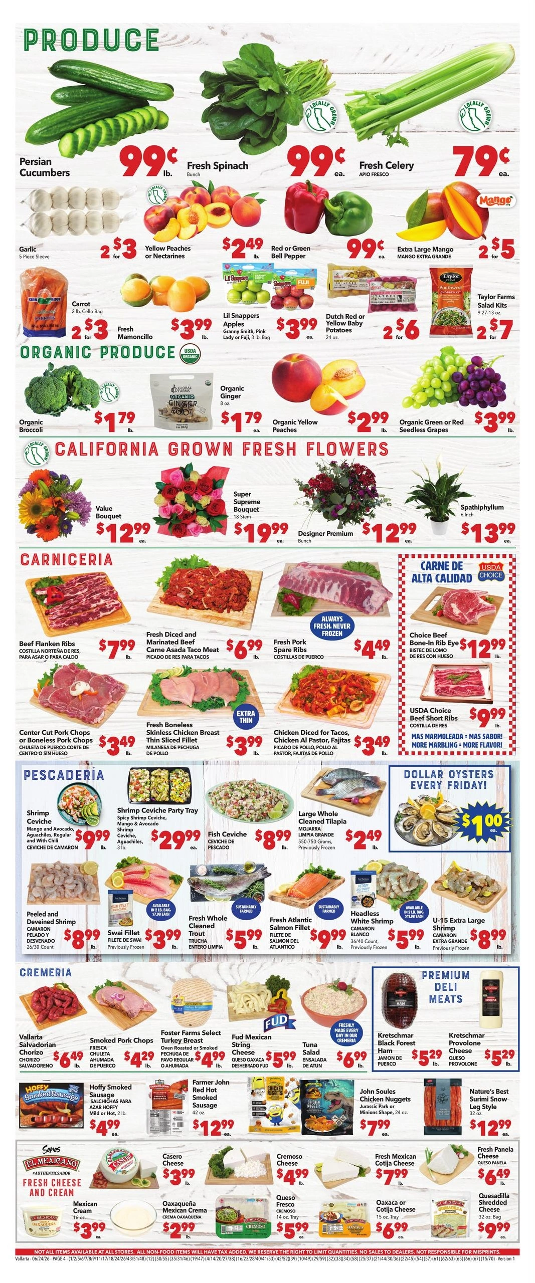 Vallarta Supermarkets flyer page 4