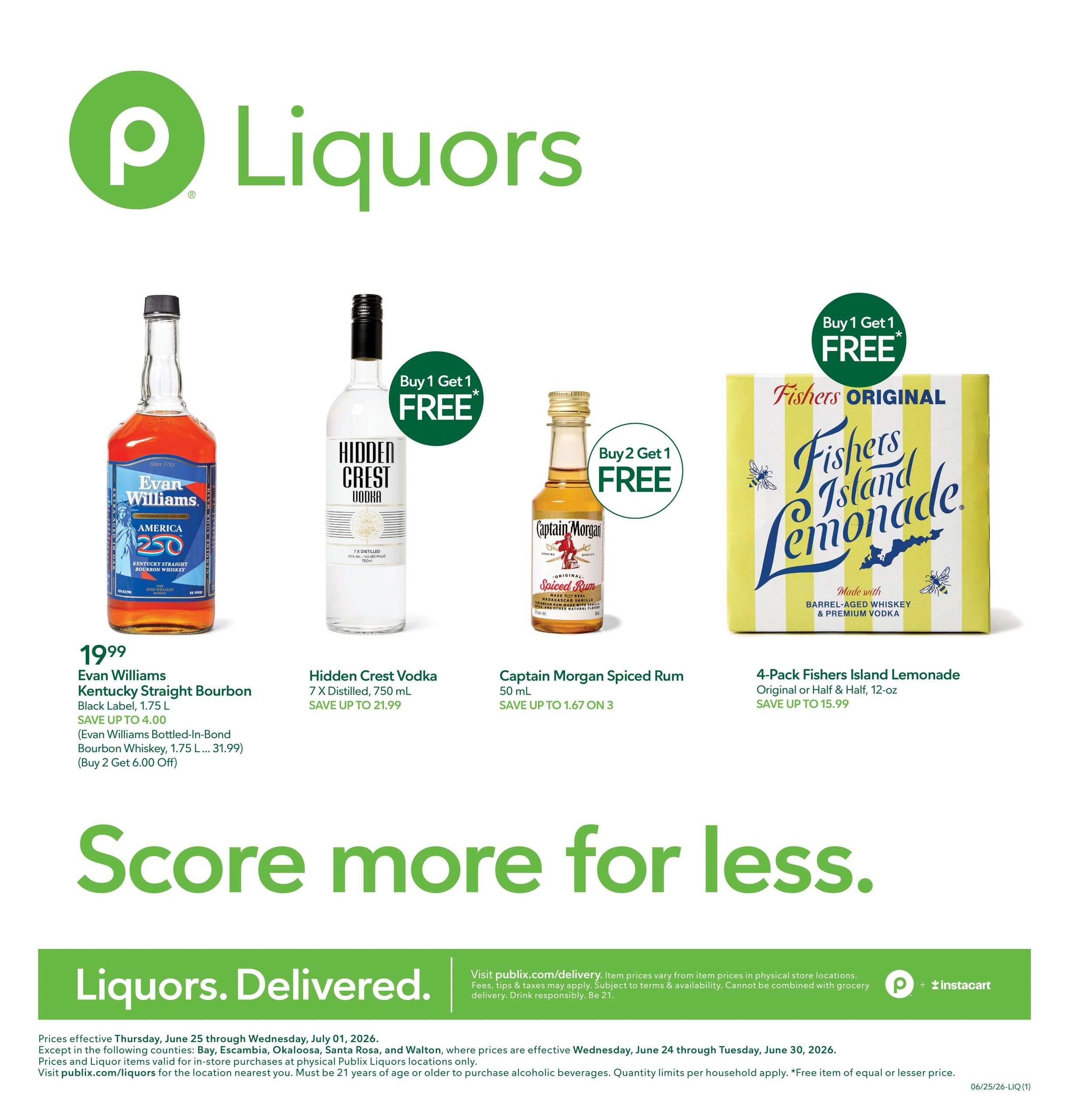 Publix Liquors flyer page 1