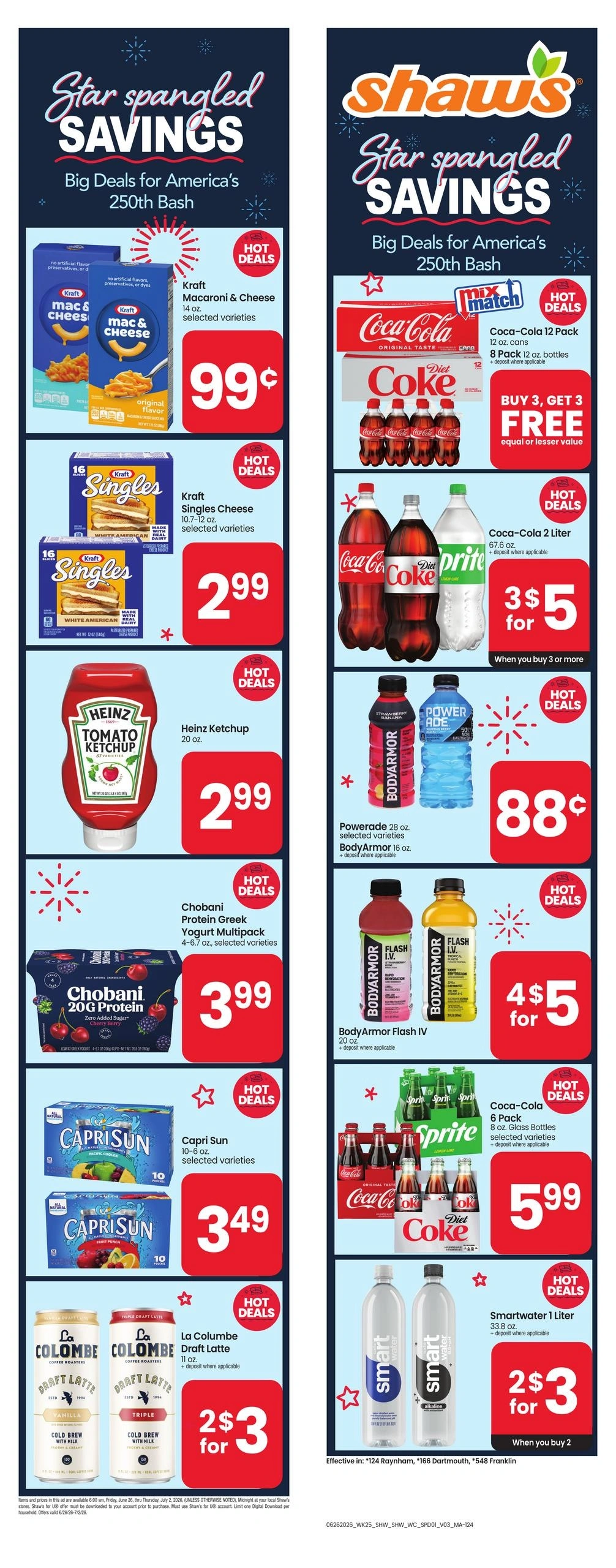 Shaw's flyer page 1