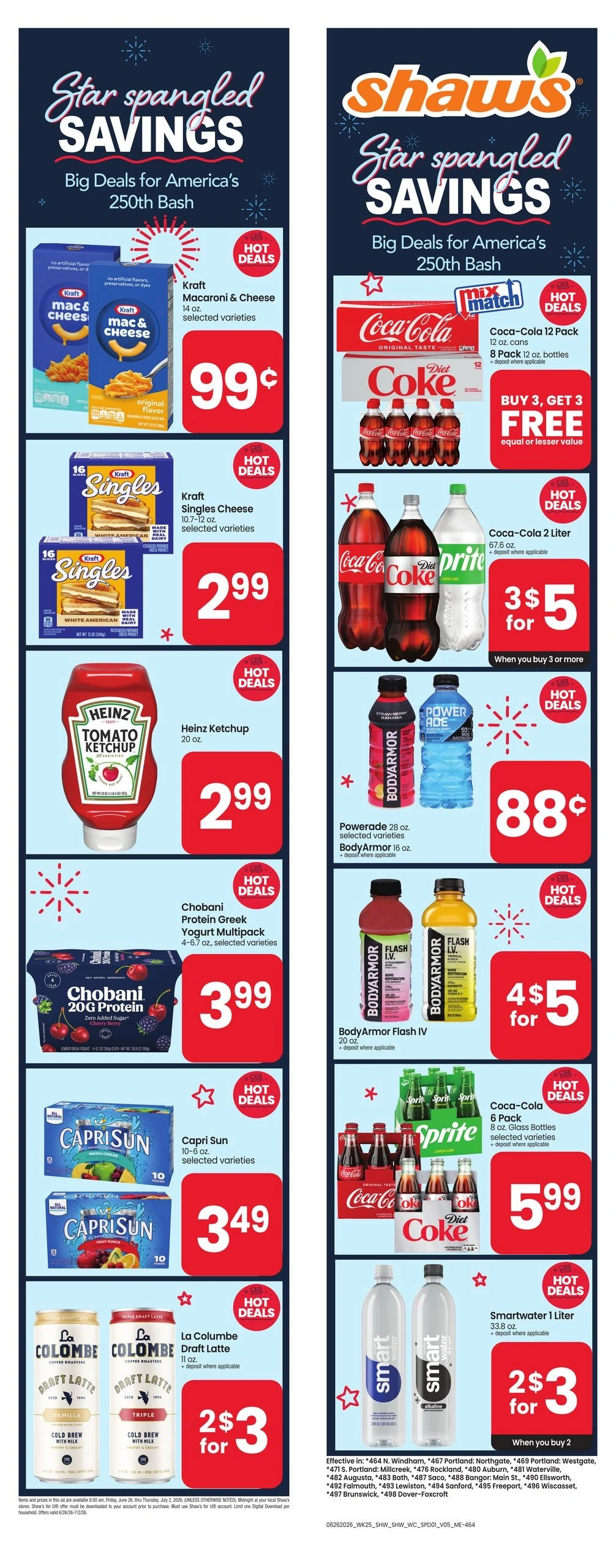 Shaw's flyer page 1