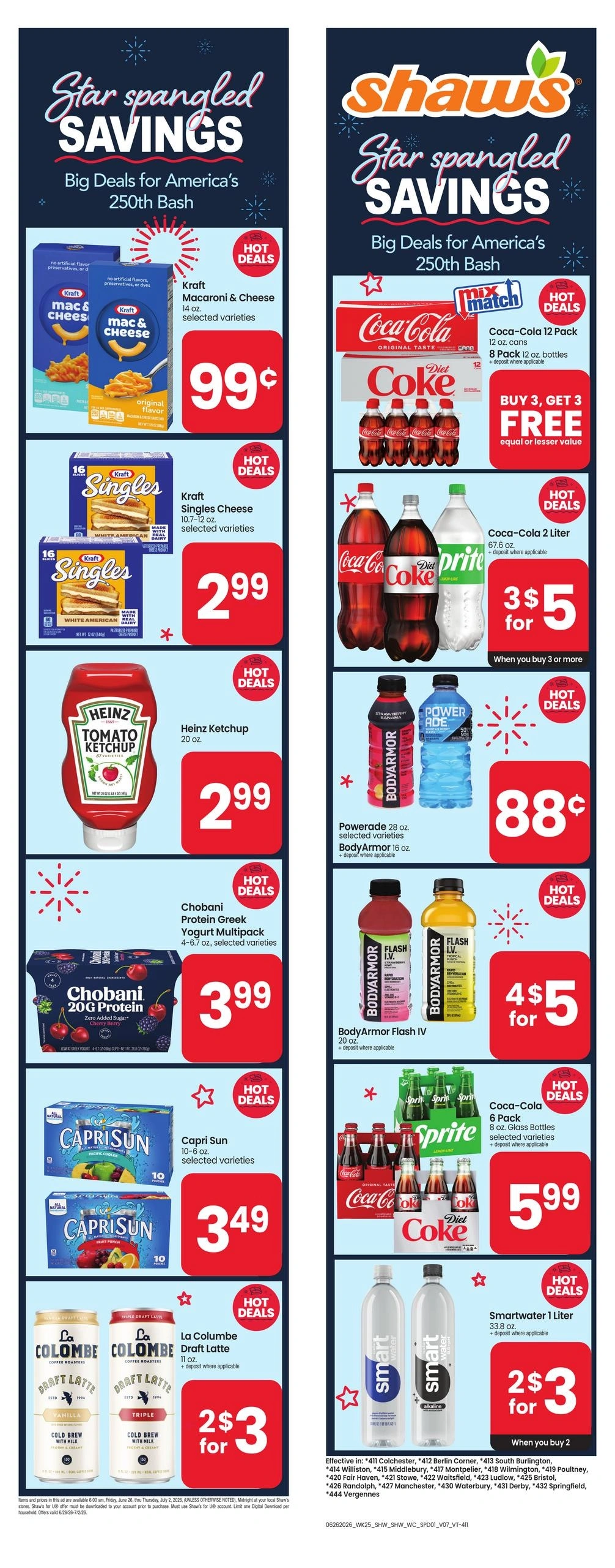 Shaw's flyer page 1