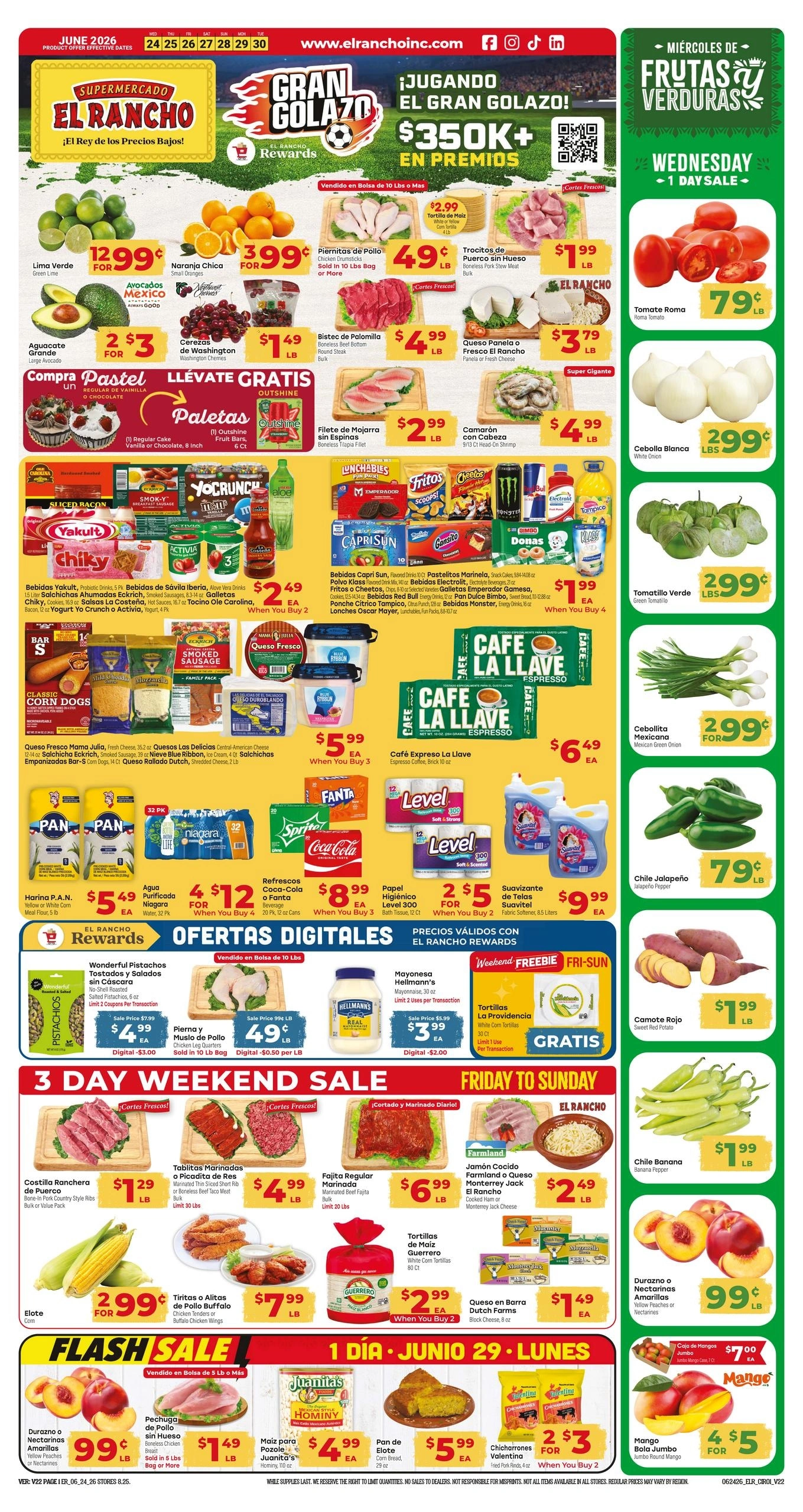 El Rancho Supermercado flyer page 1