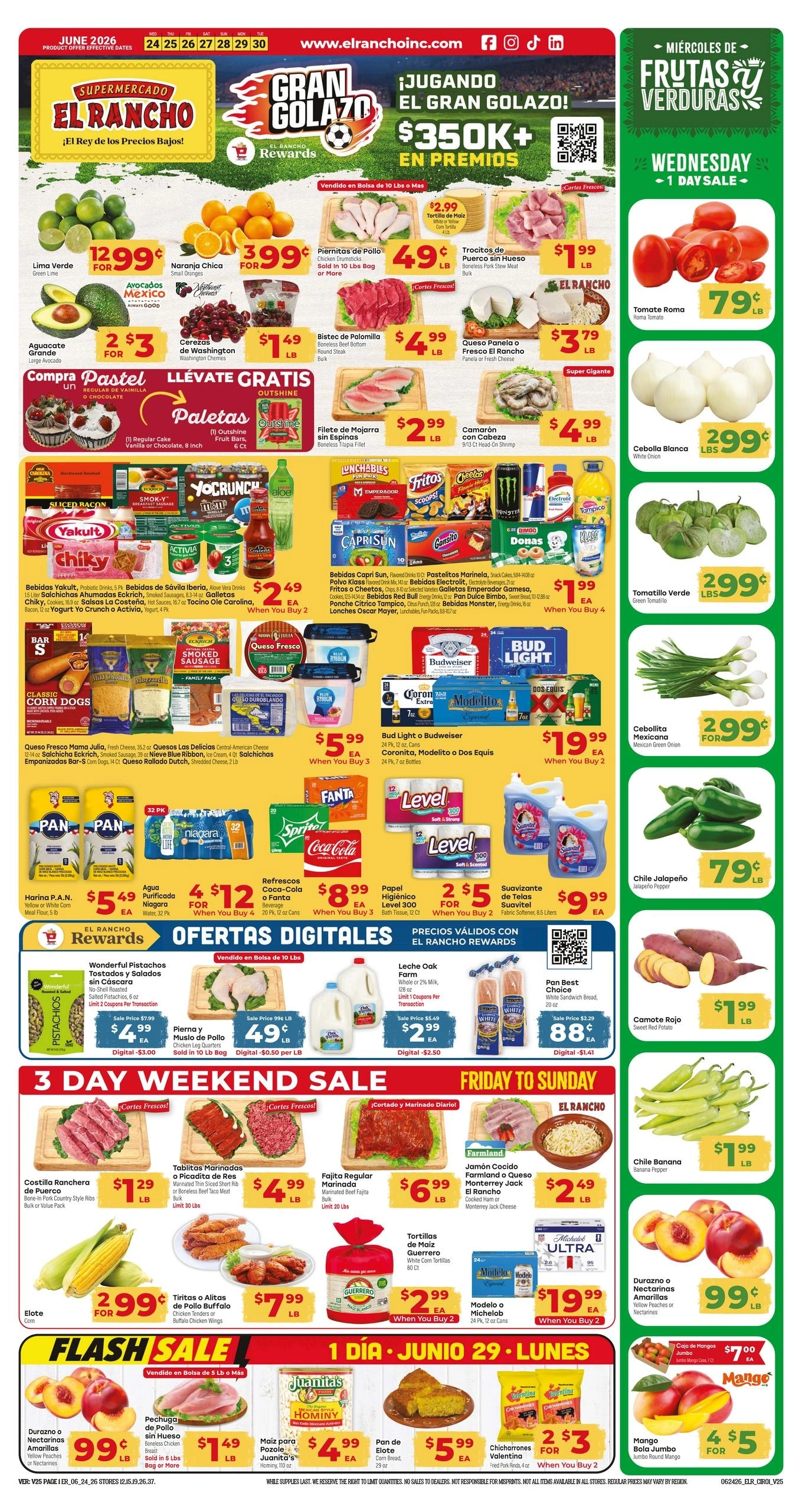 El Rancho Supermercado flyer page 1