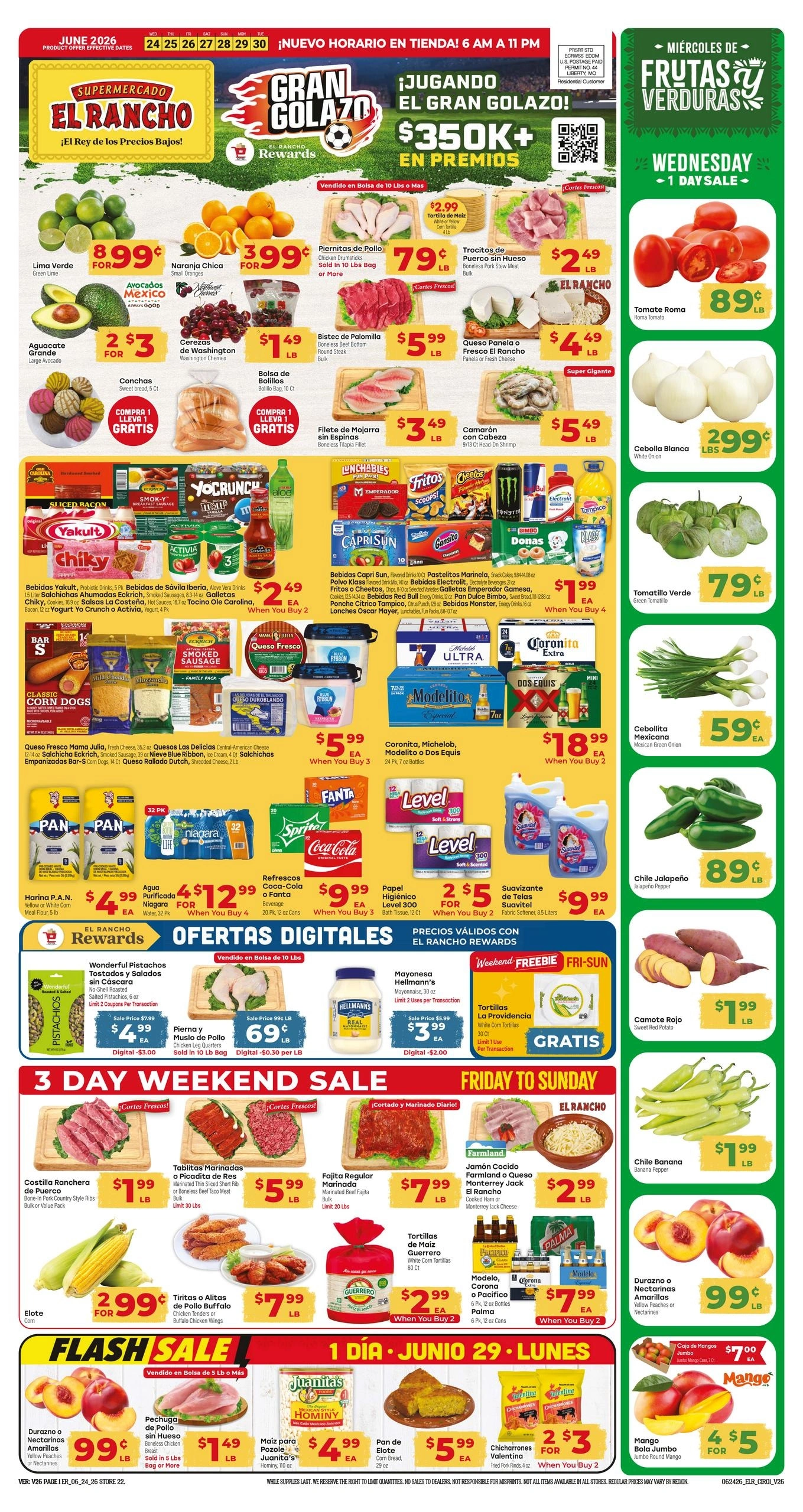 El Rancho Supermercado flyer page 1