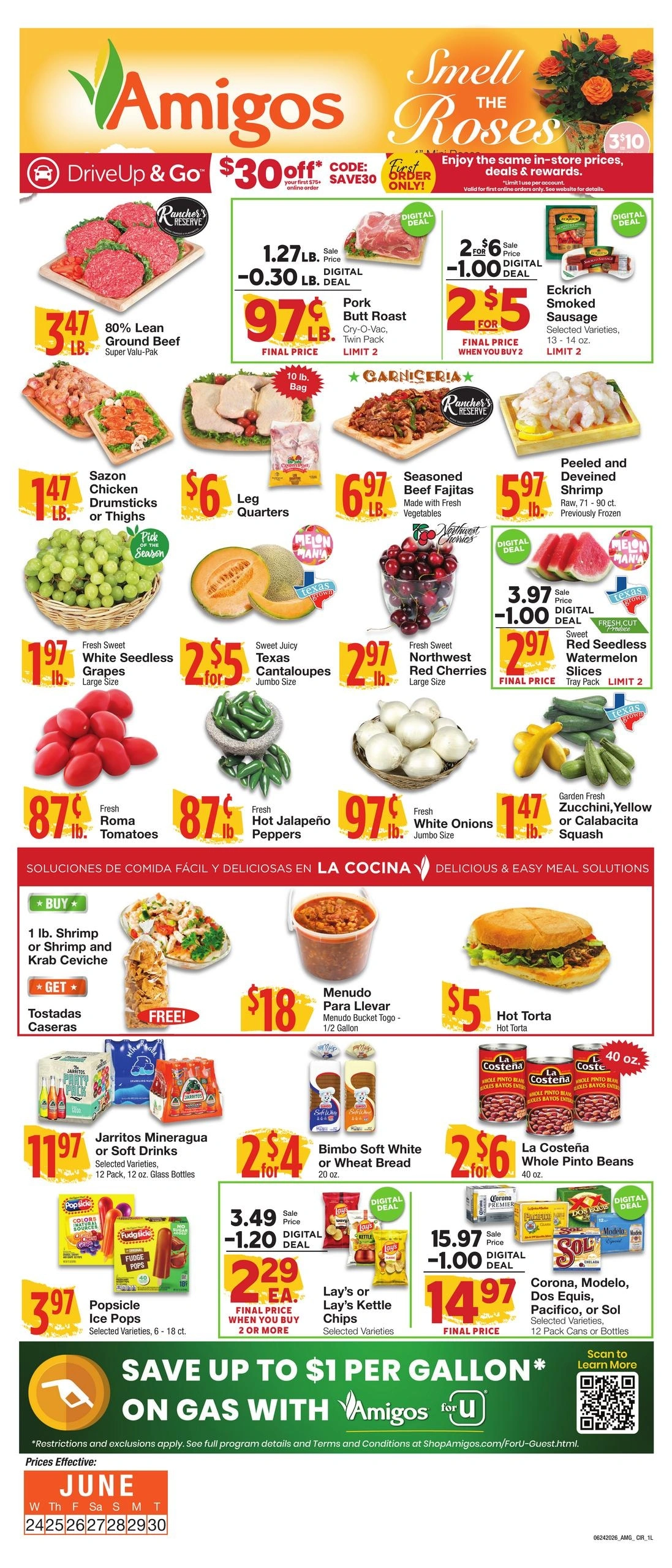 Amigos United flyer page 1