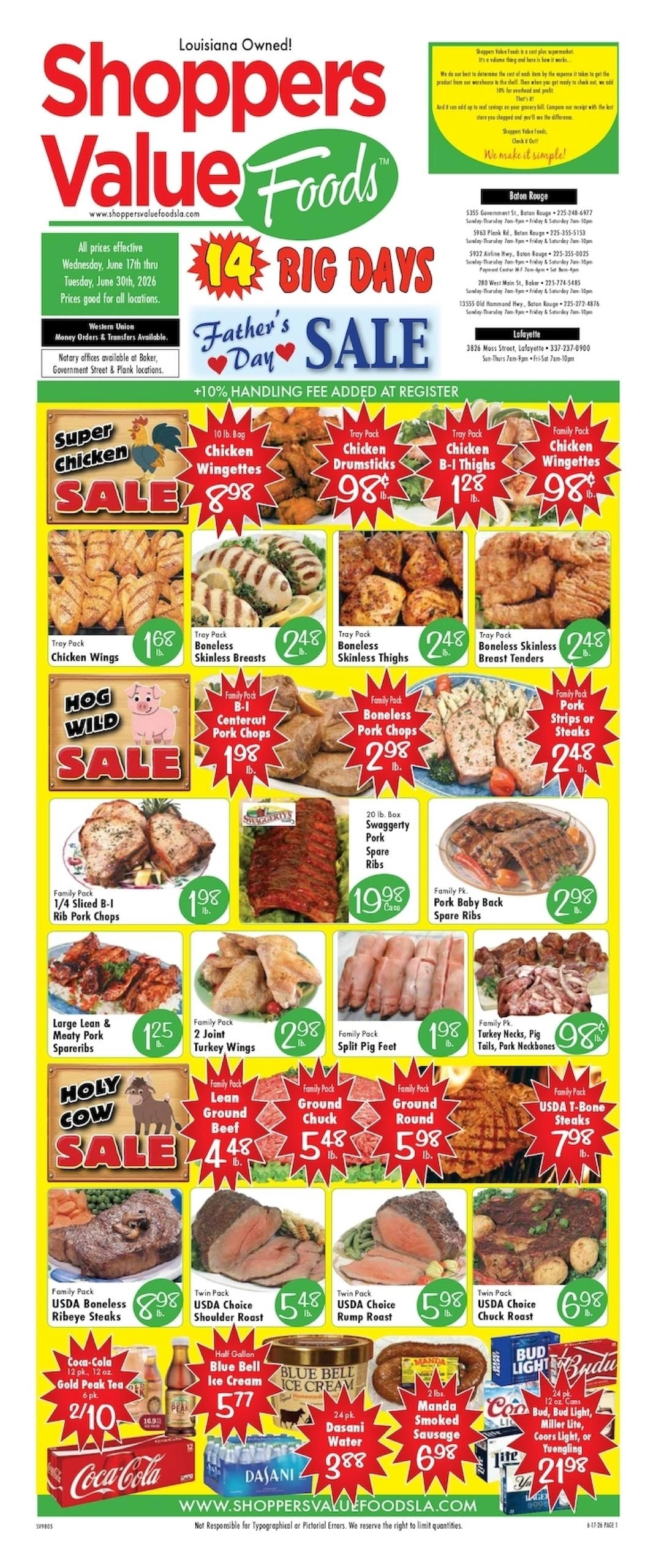 Shoppers Value Foods LA flyer page 1