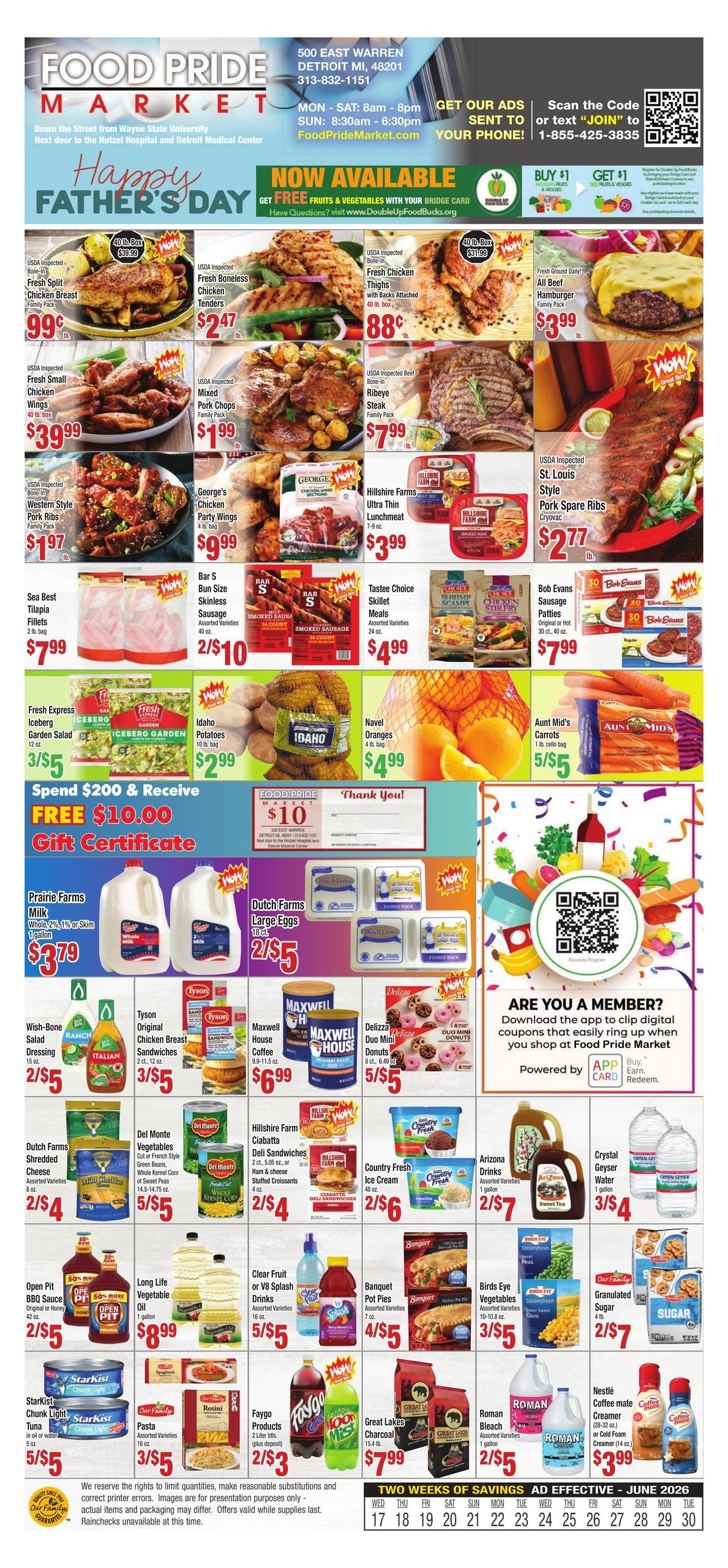 Food Pride Market flyer page 1