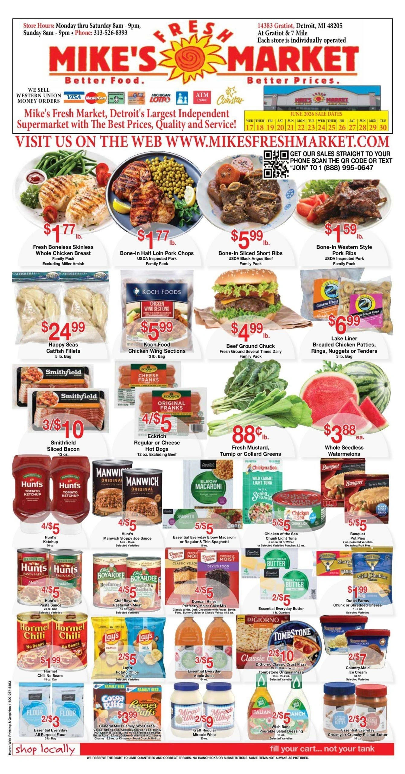 Mike's Fresh Market flyer page 1