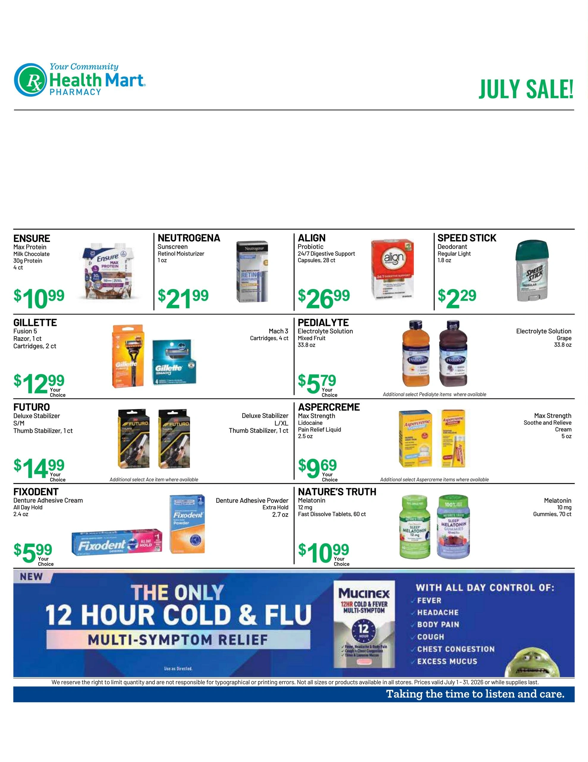 Health Mart Pharmacy flyer page 1