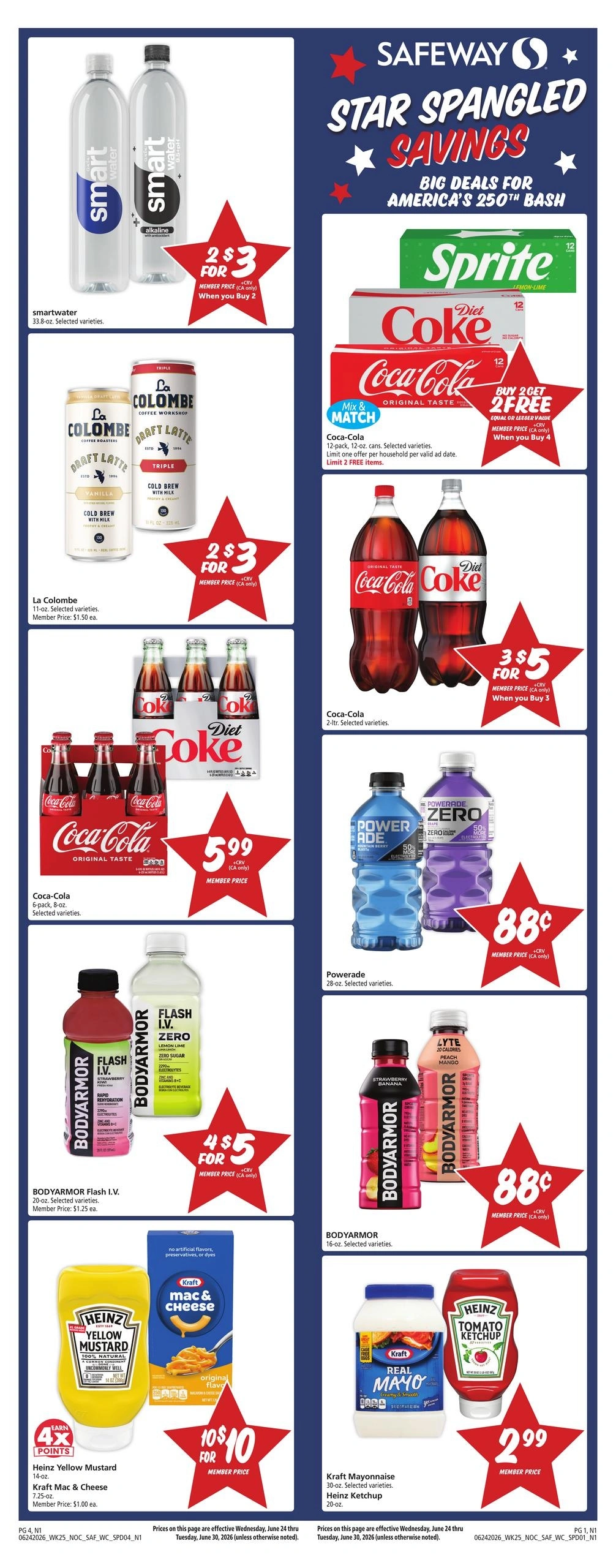 Safeway flyer page 1