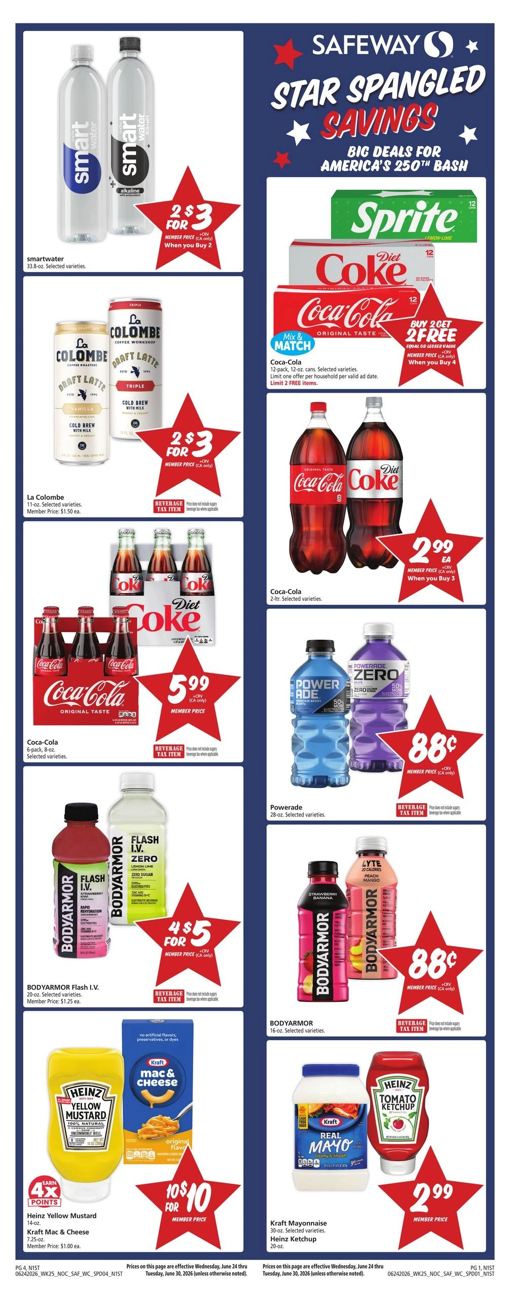 Safeway flyer page 1