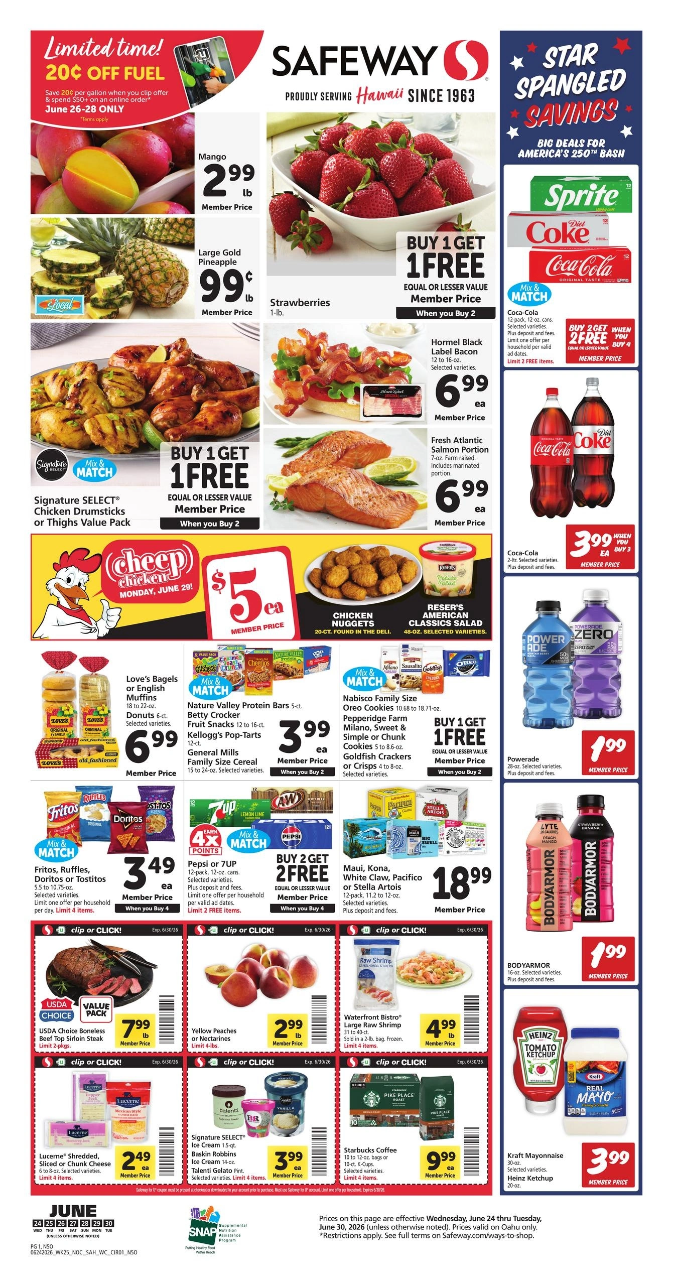 Safeway flyer page 1