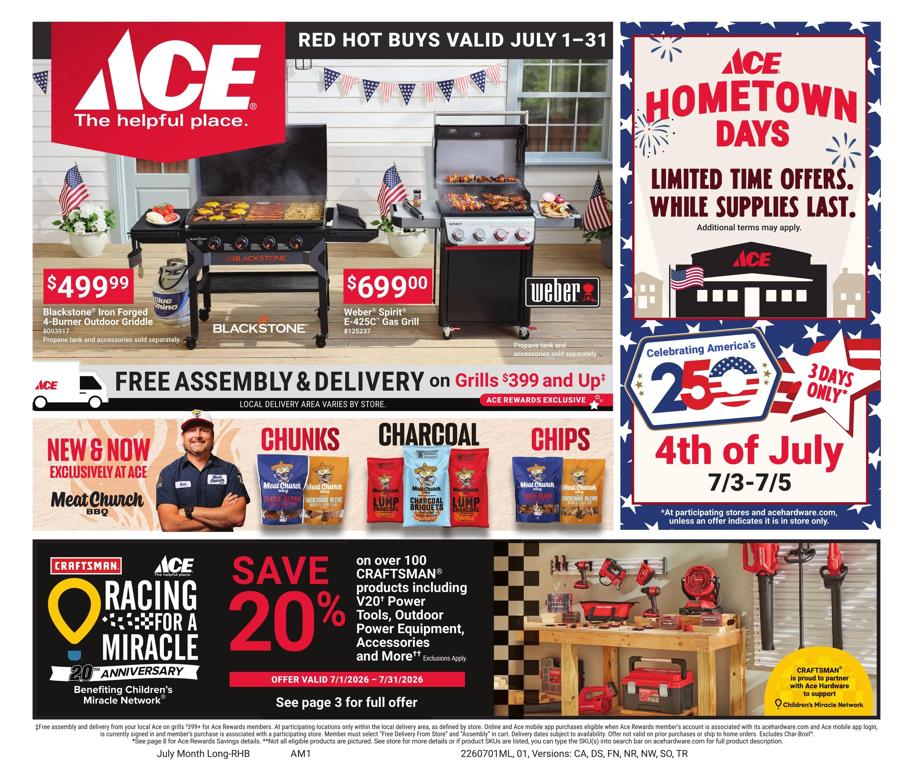 Ace Hardware flyer page 1