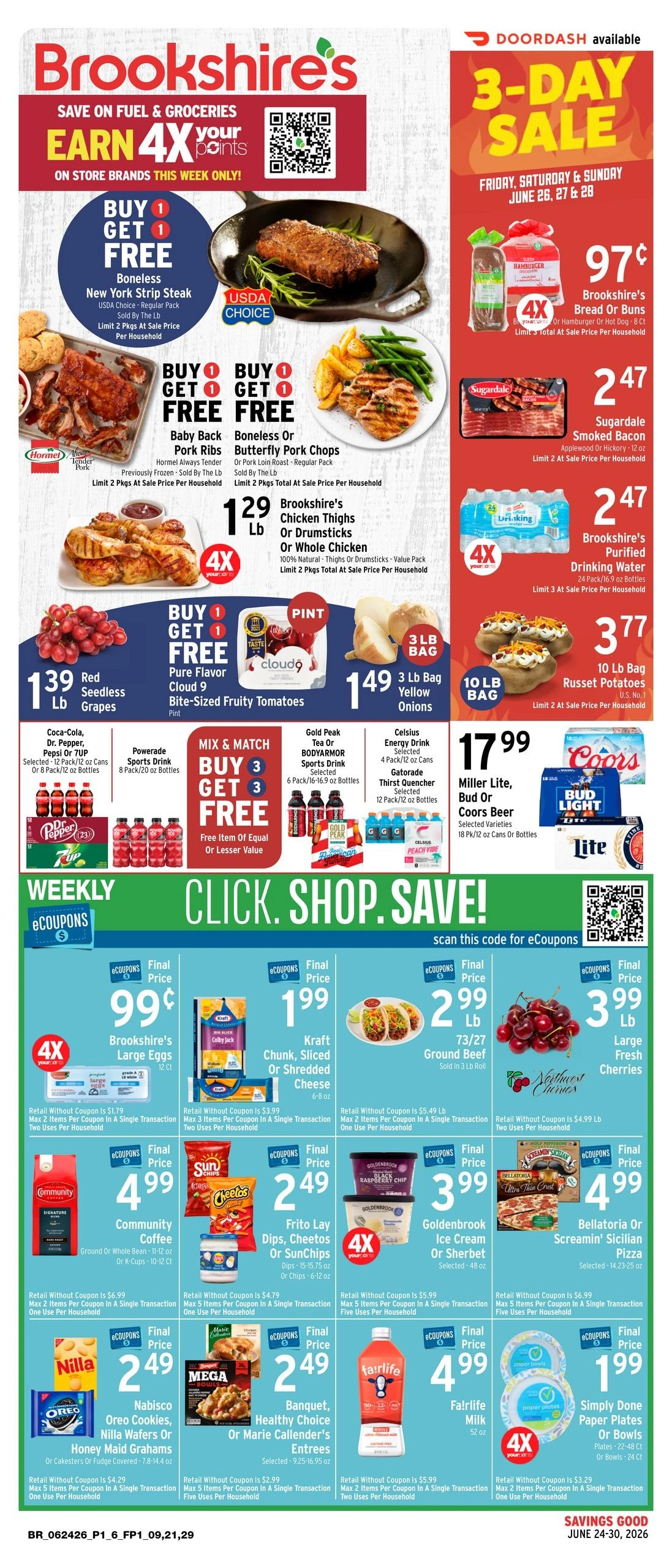 Brookshire's flyer page 1