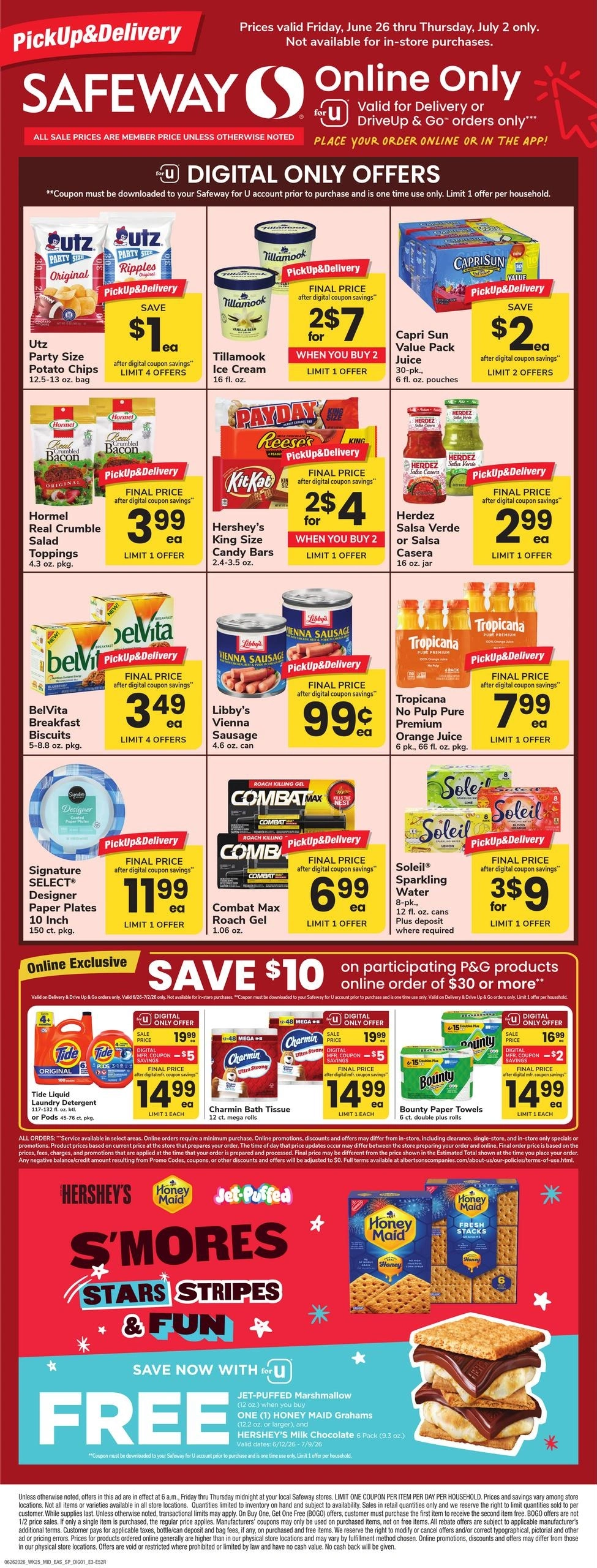 Safeway flyer page 1