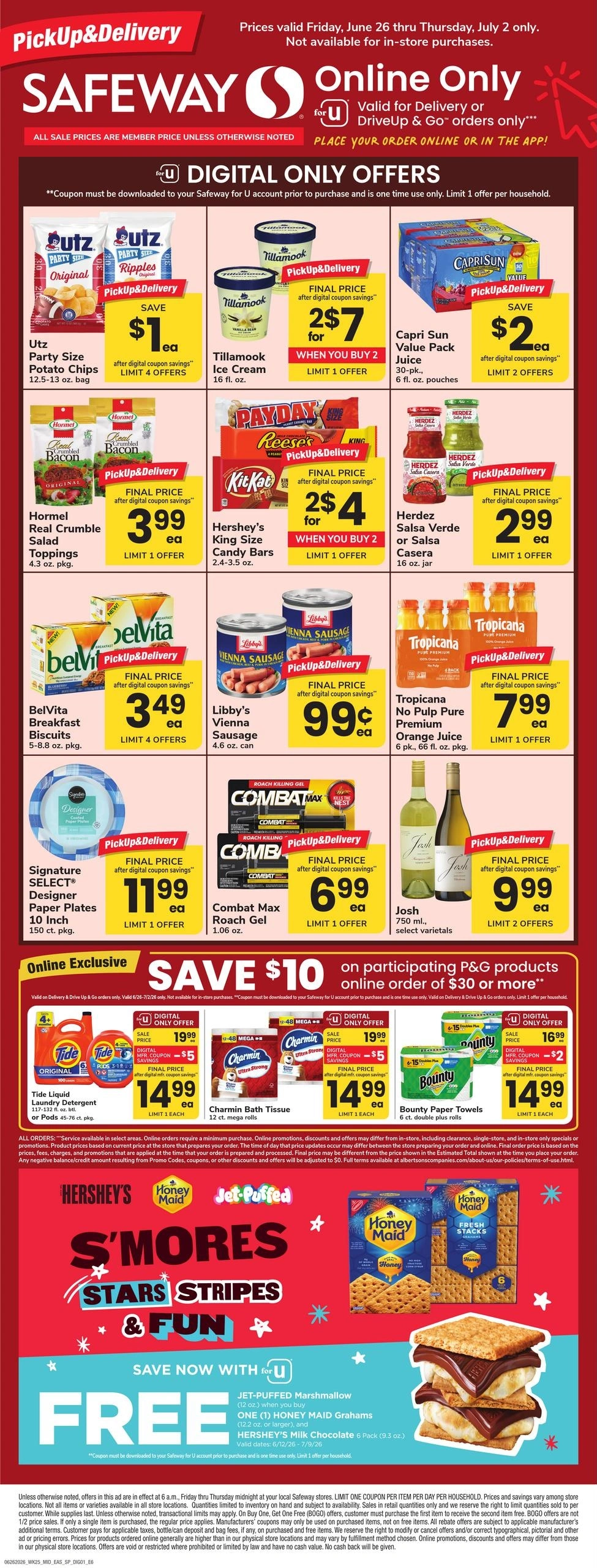 Safeway flyer page 1