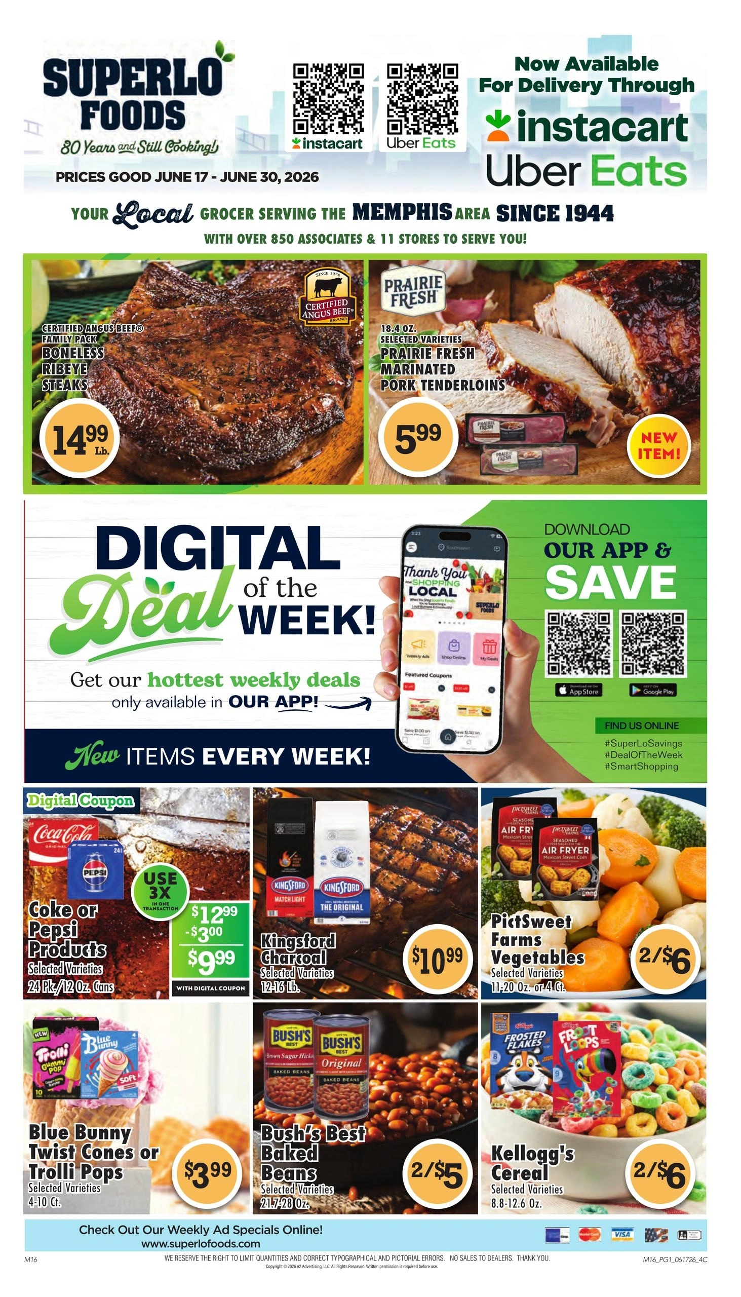 Superlo Foods	 flyer page 1