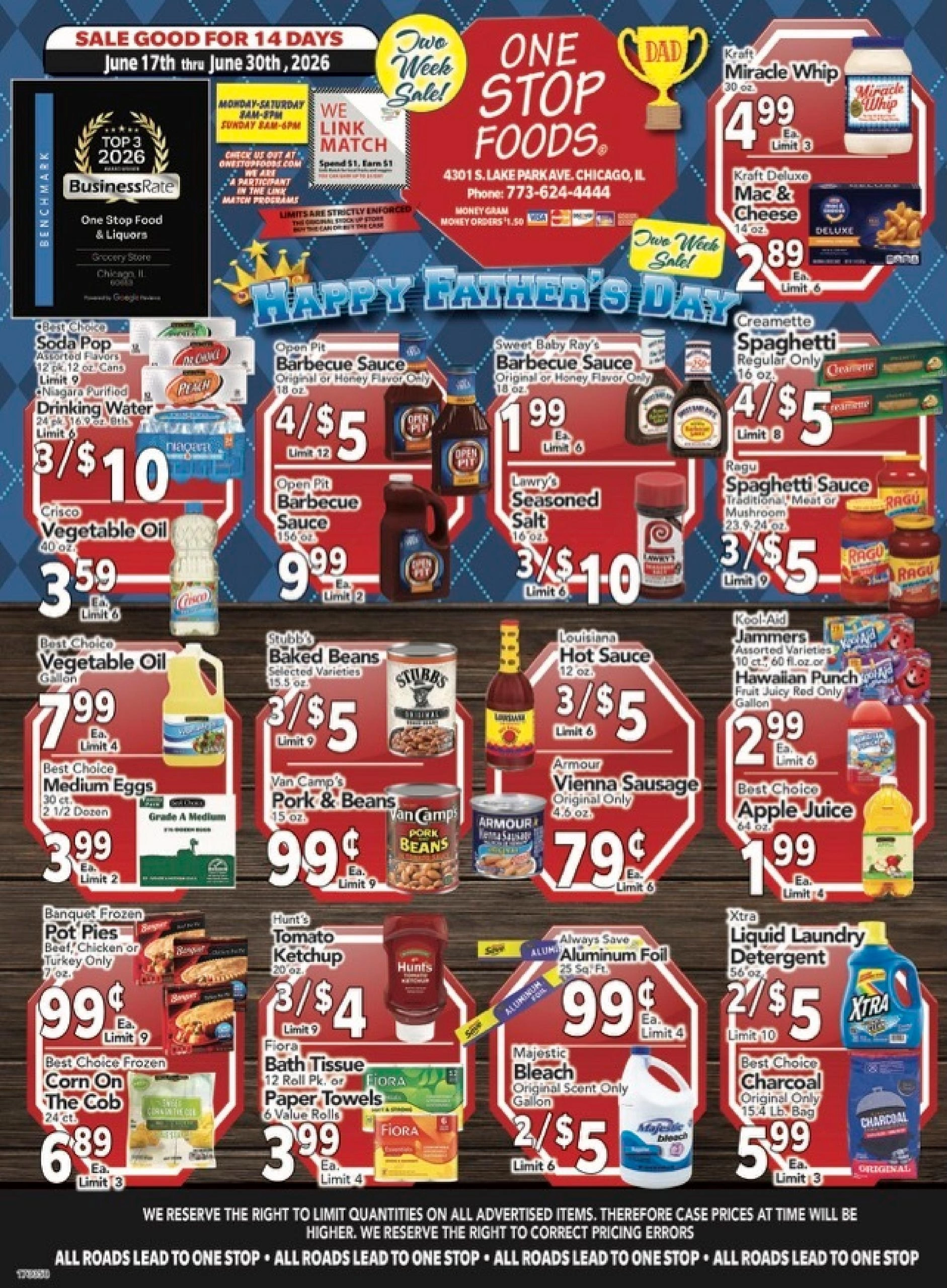 One Stop Foods flyer page 1