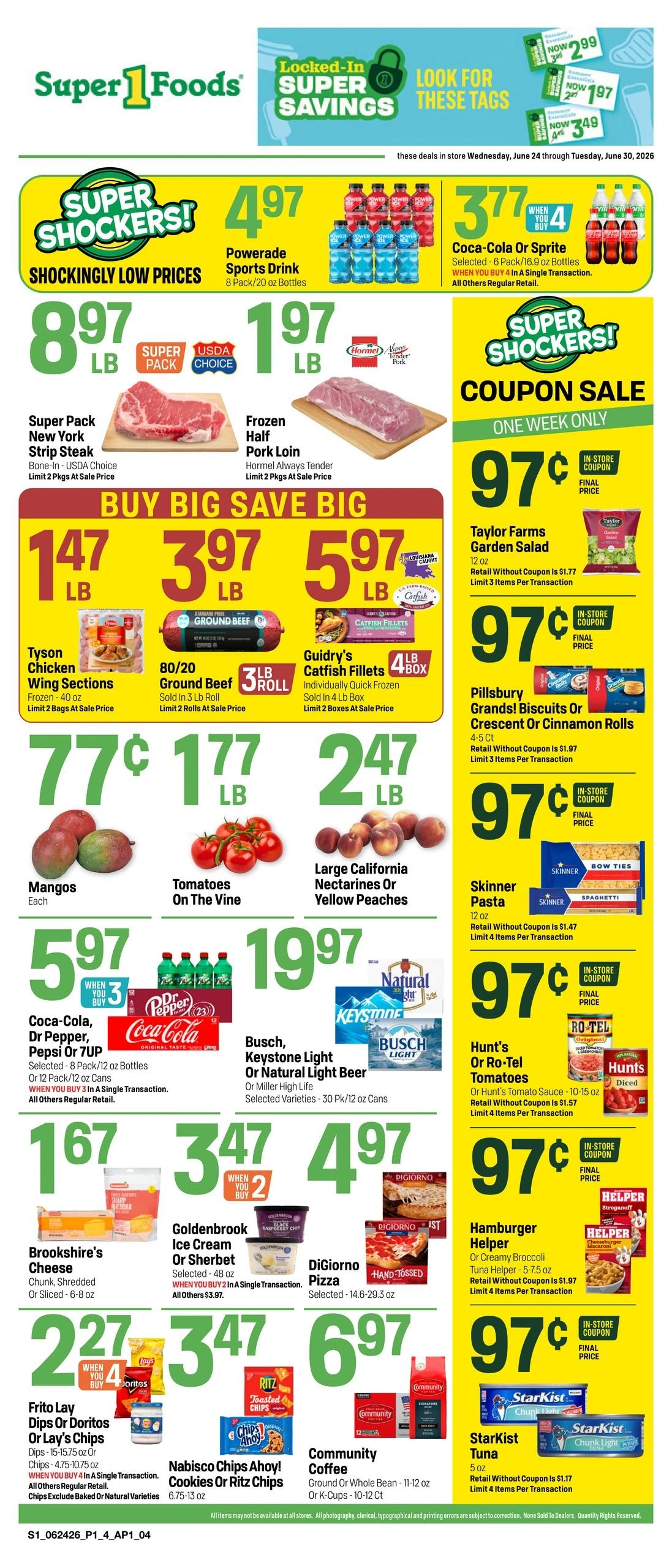 Super 1 Foods & Discount Pharmacy flyer page 1
