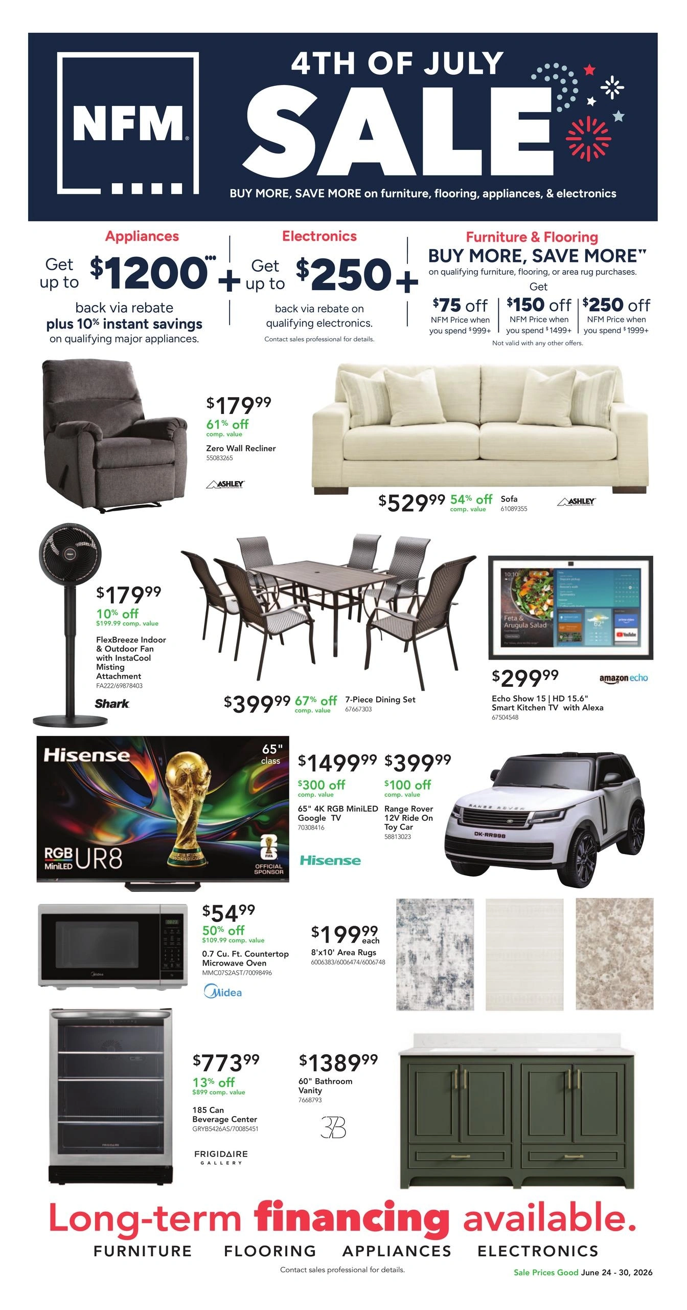 Nebraska Furniture Mart flyer page 1