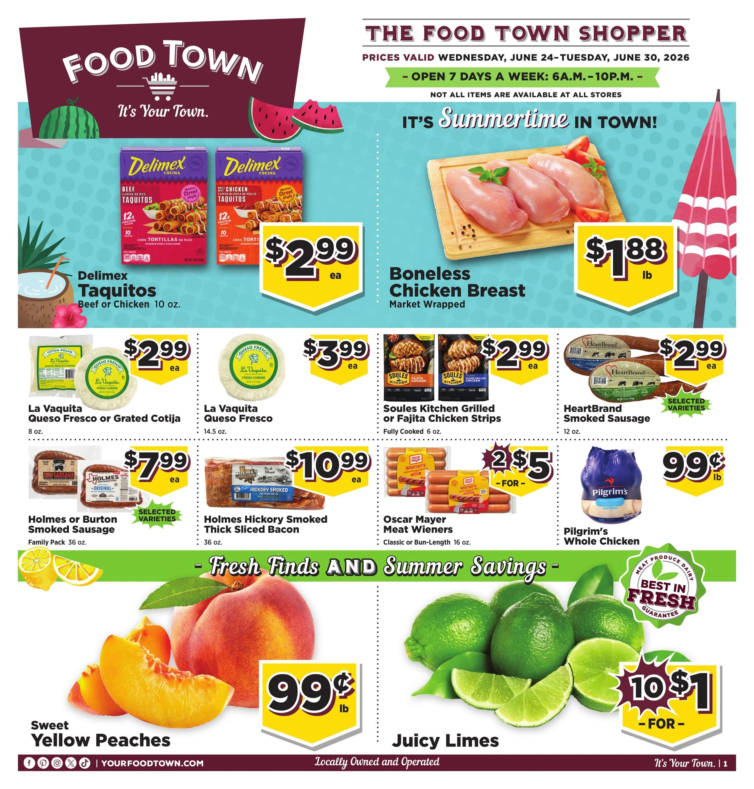 Food Town Texas flyer page 1
