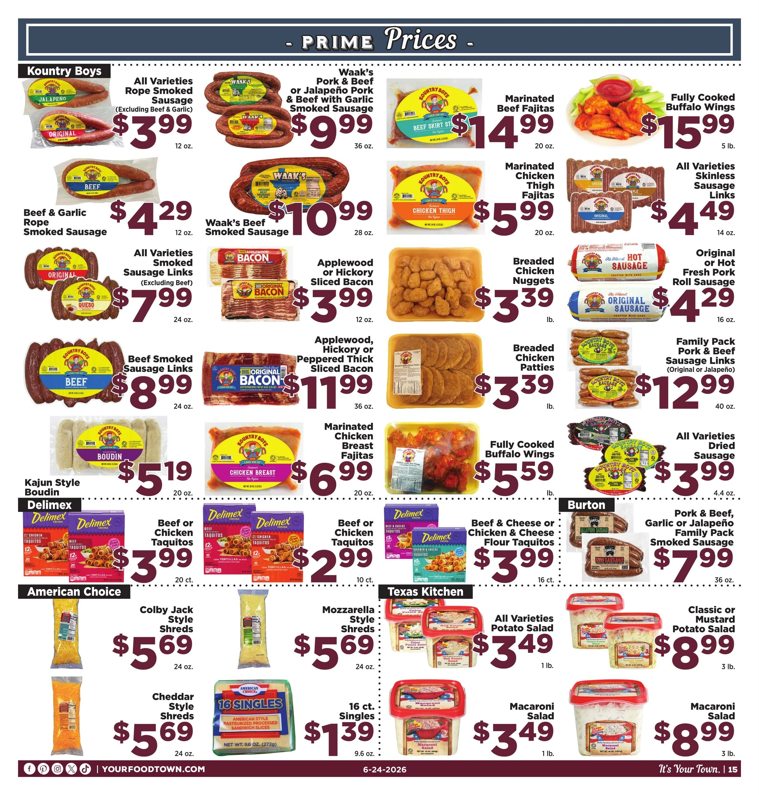 Food Town Texas flyer page 15