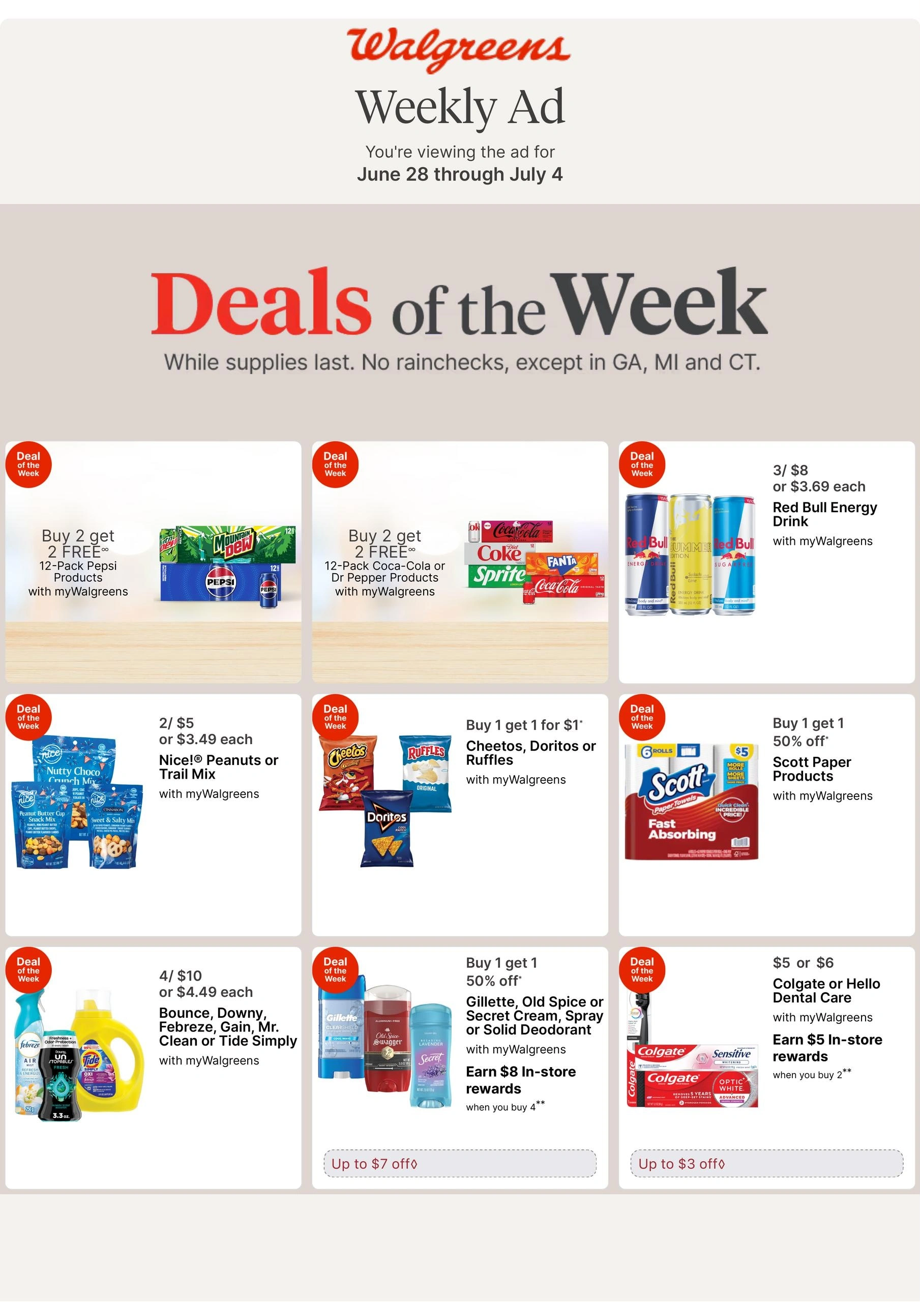 Walgreens flyer page 1
