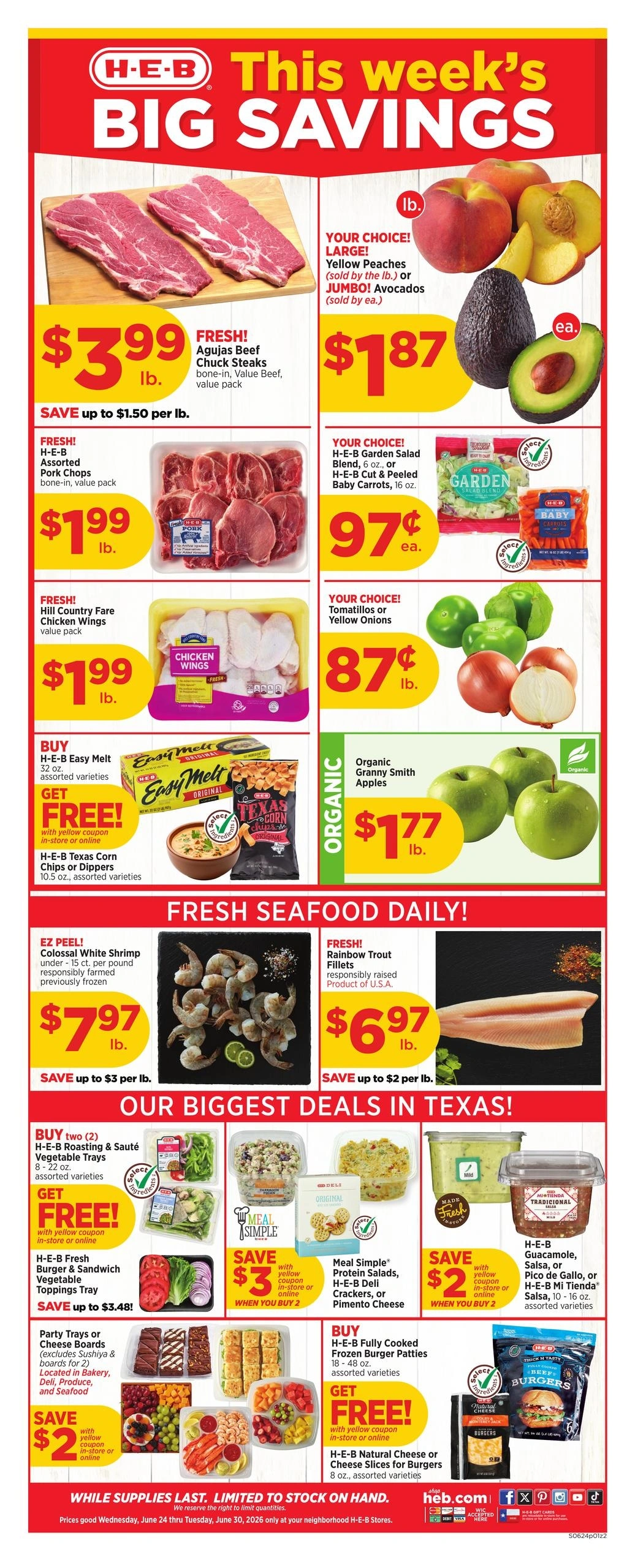 H-E-B flyer page 1