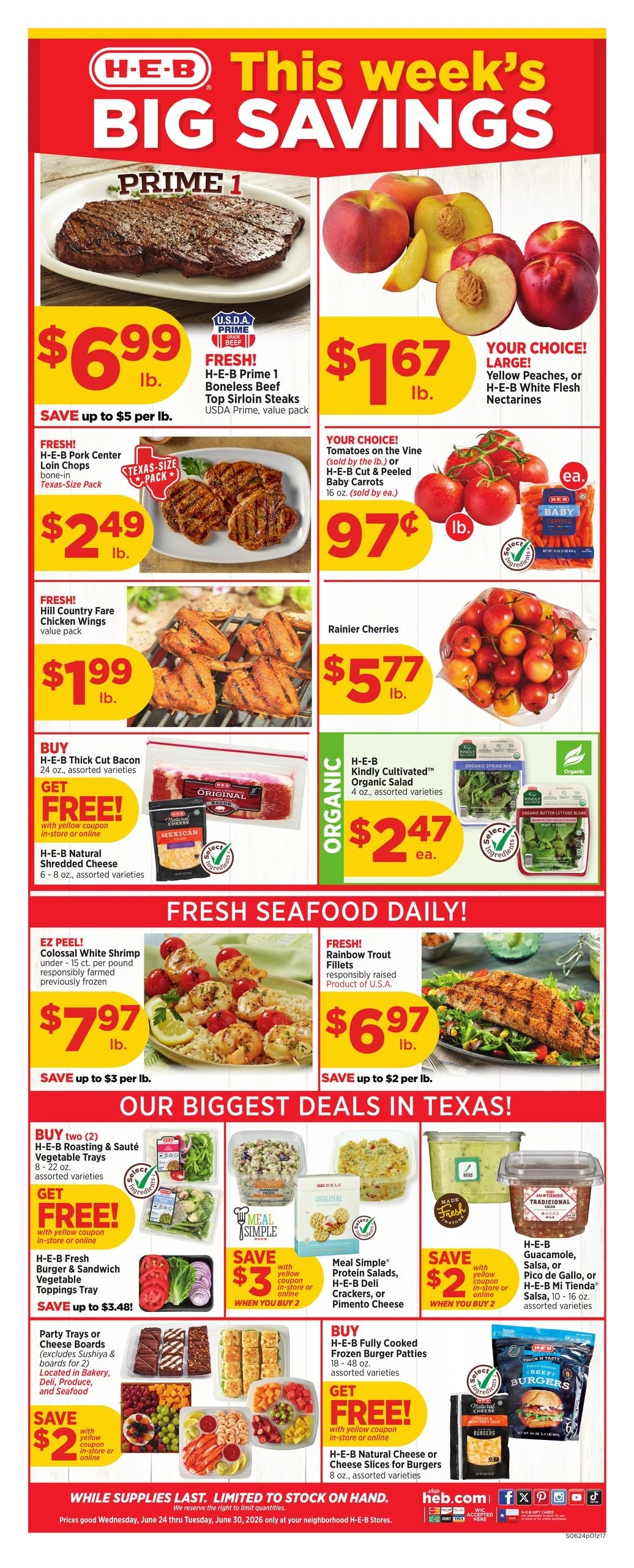 H-E-B flyer page 1