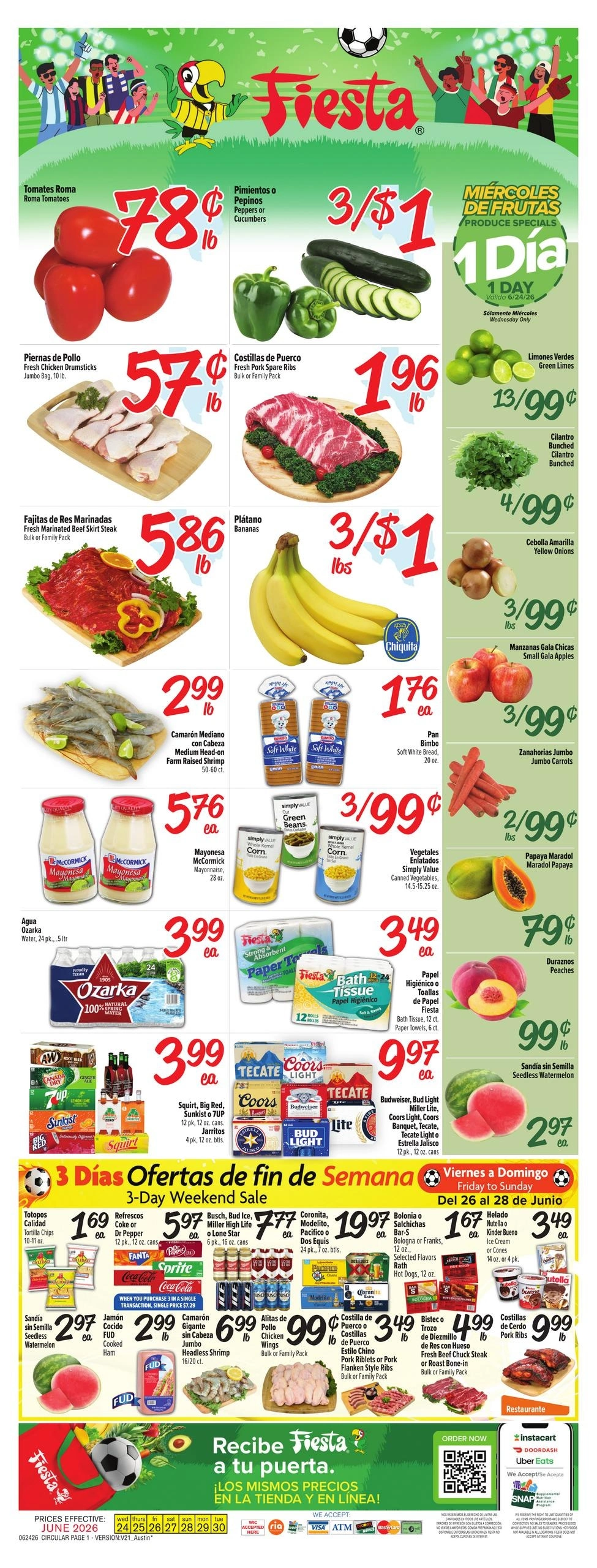 Fiesta Mart flyer page 1