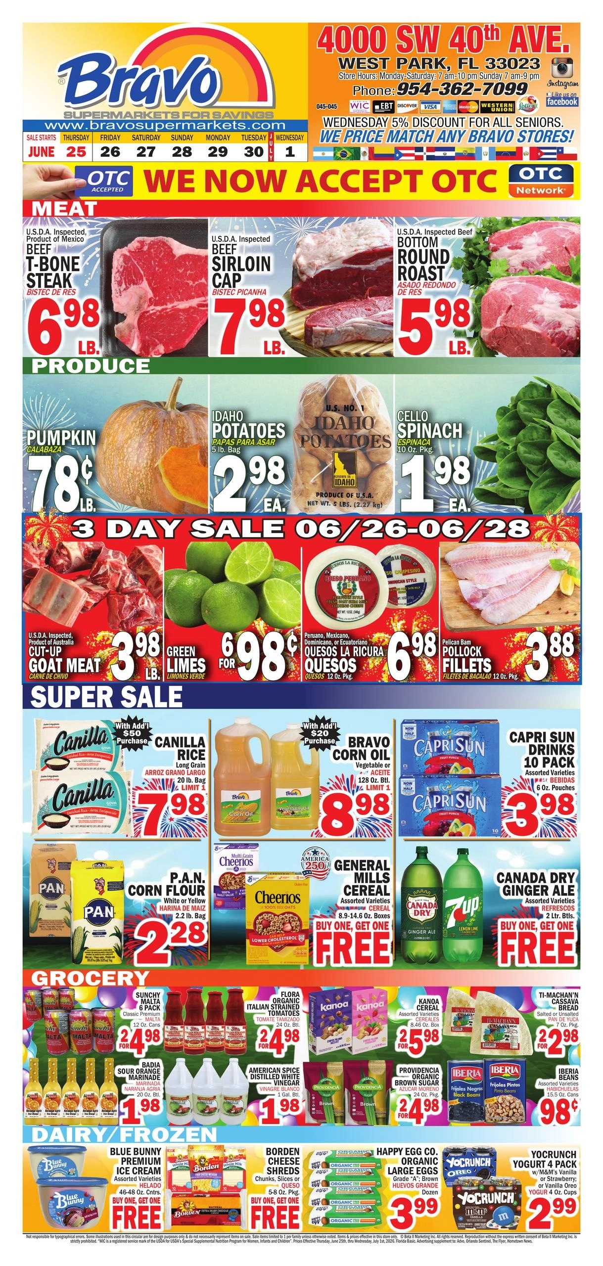 Bravo Supermarket flyer page 1
