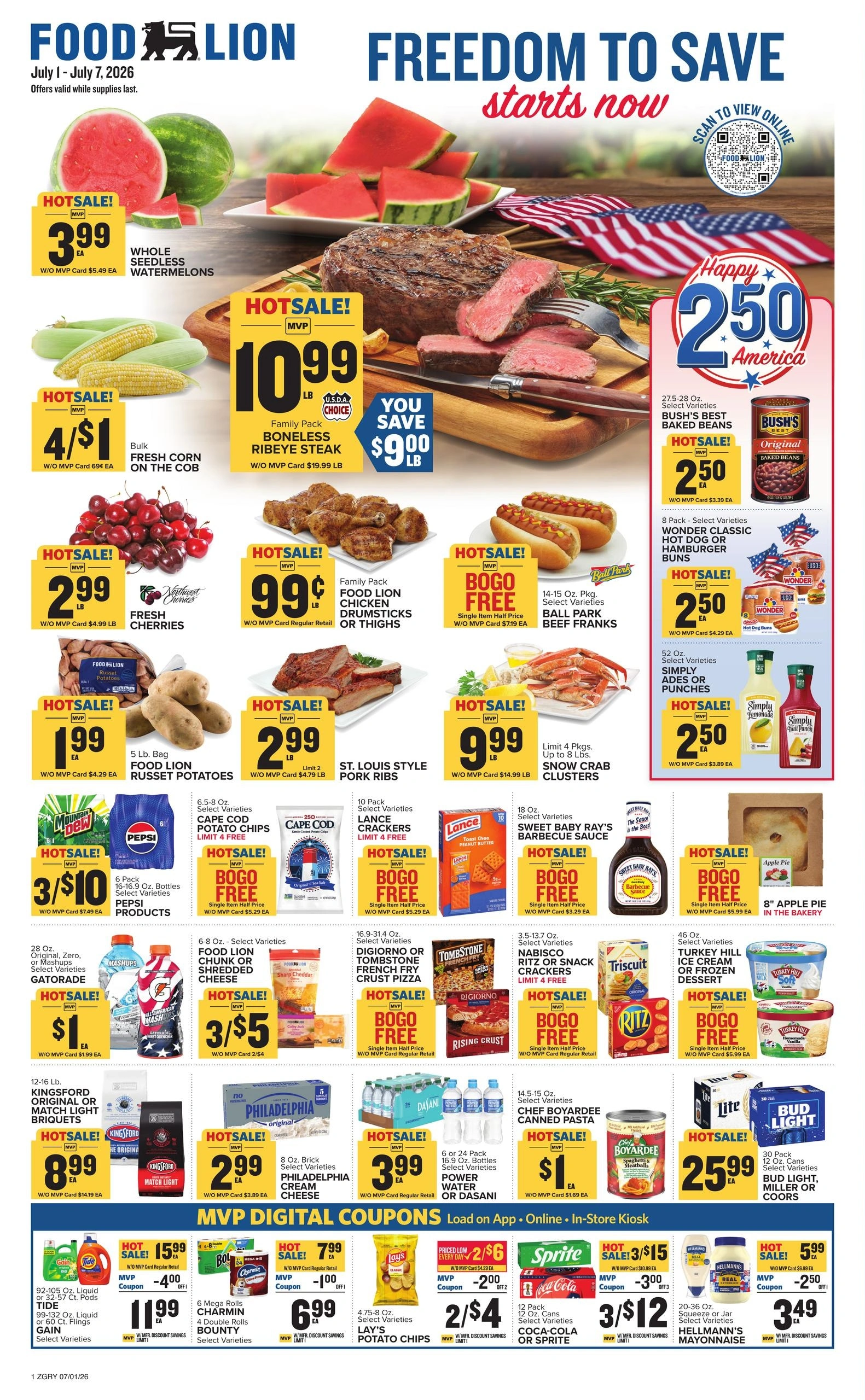 Food Lion flyer page 1