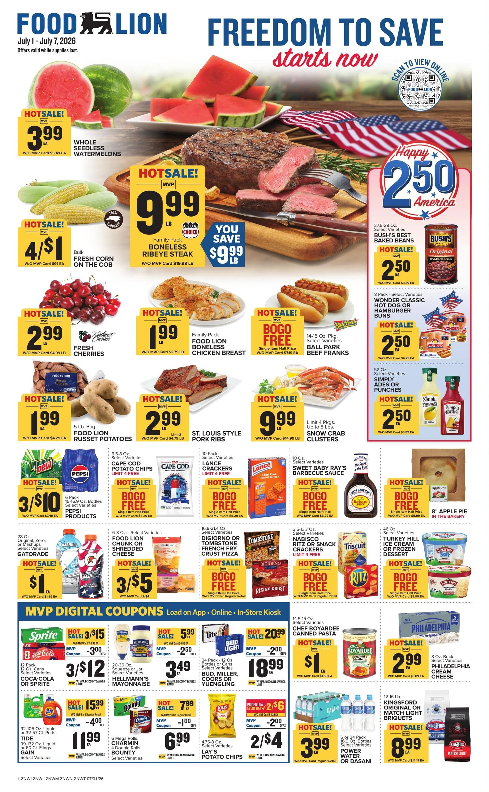 Food Lion flyer page 1