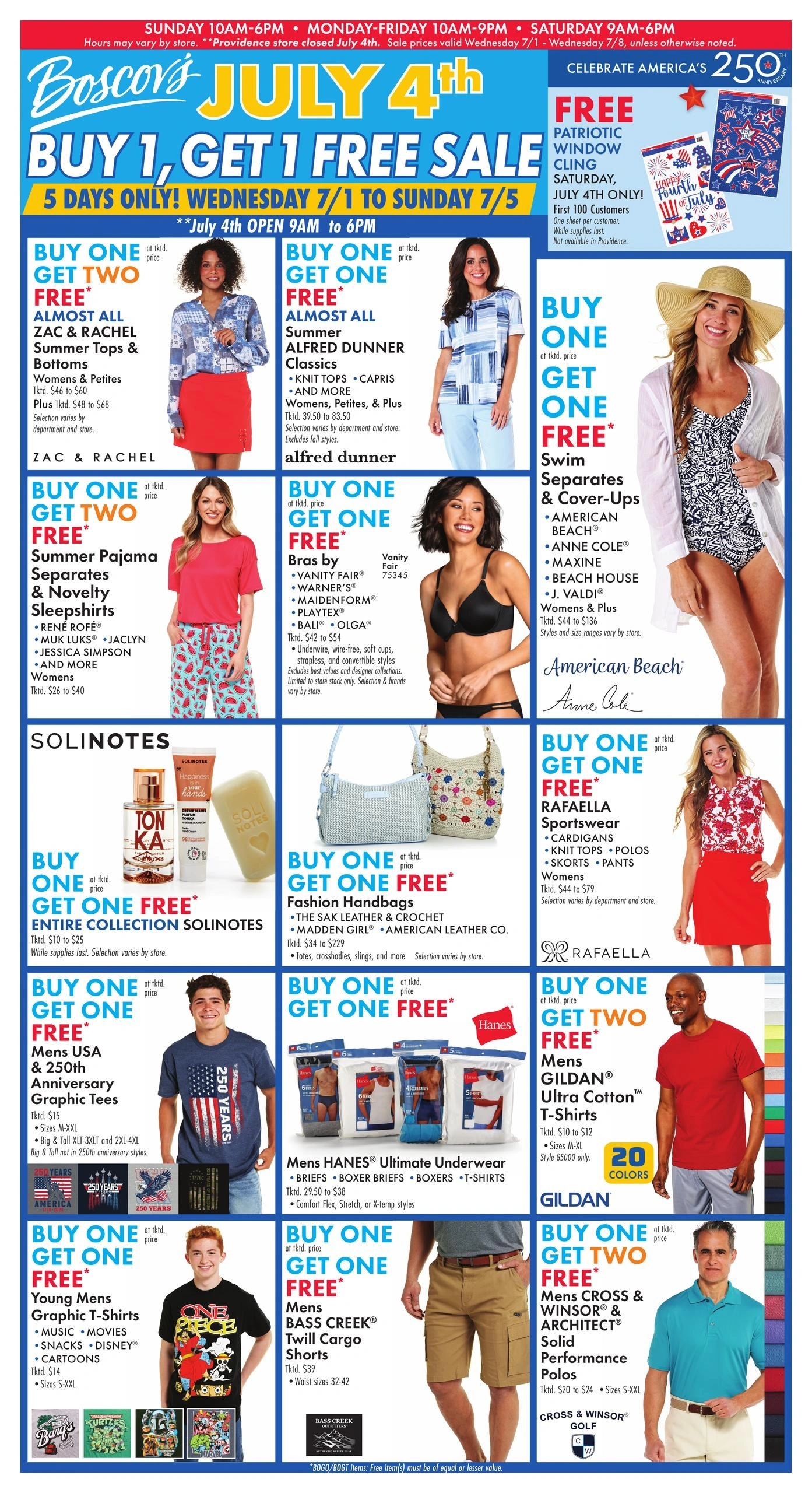 Boscov's flyer page 1