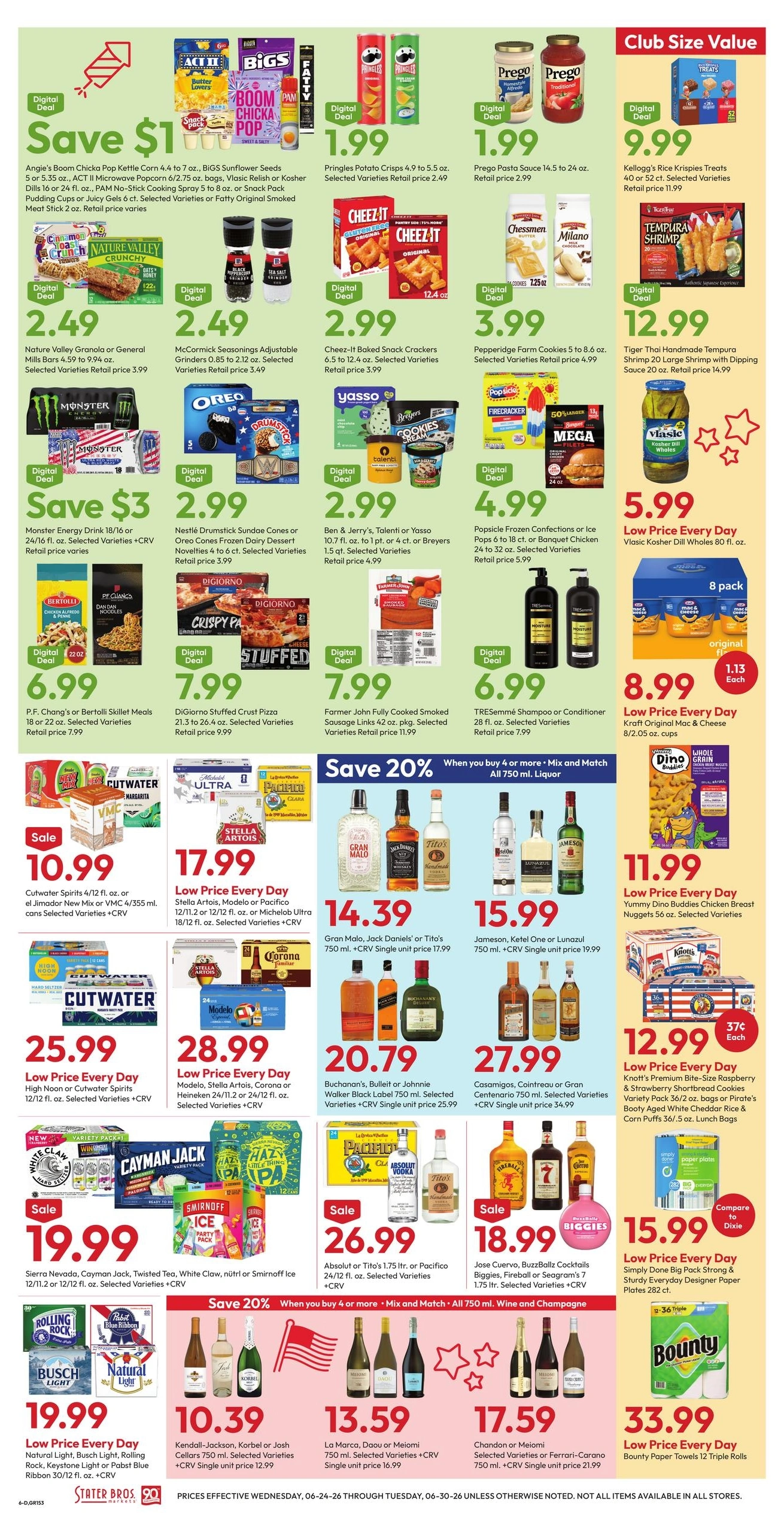 Stater Bros. Markets flyer page 6