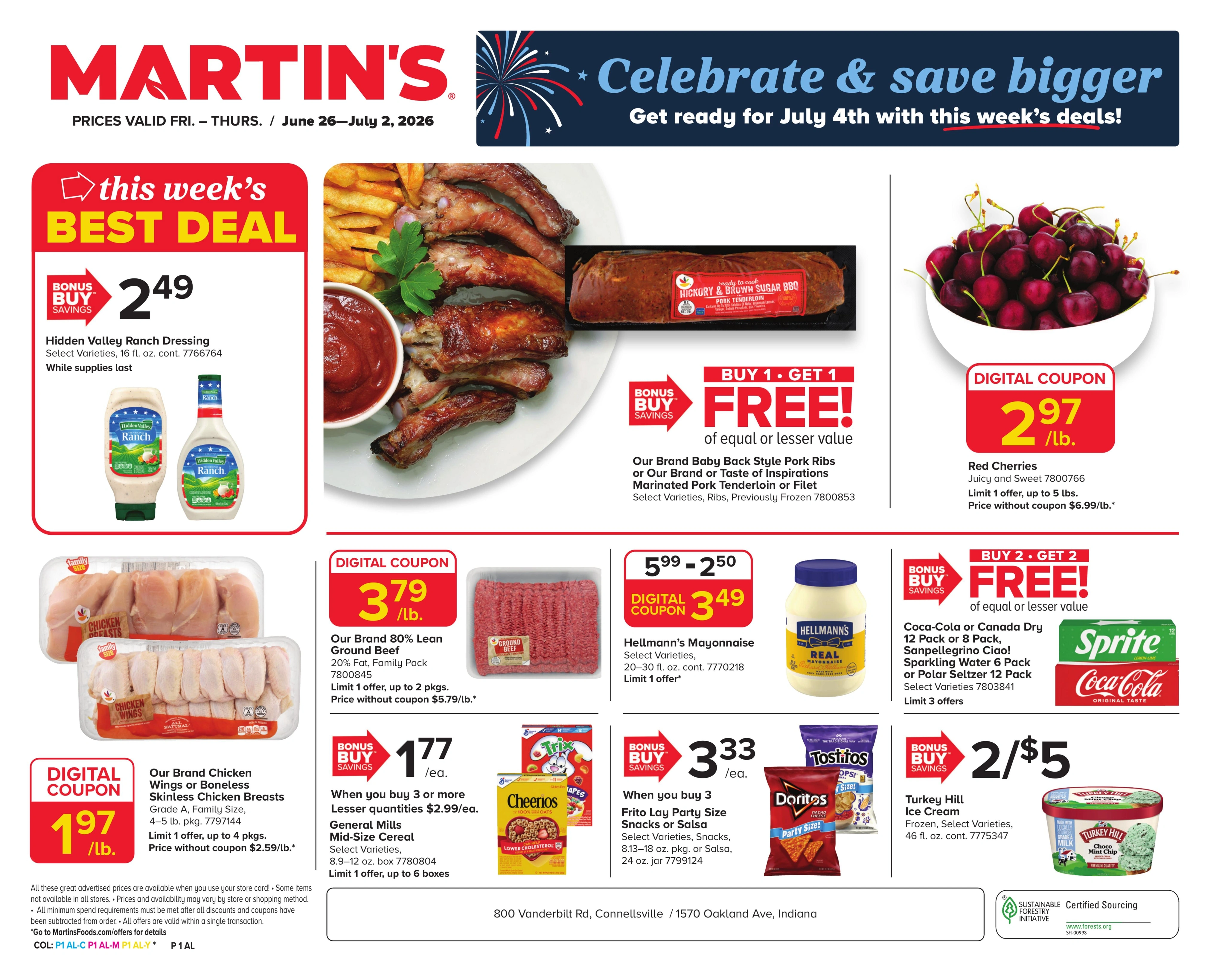 Martin's Food Market flyer page 1