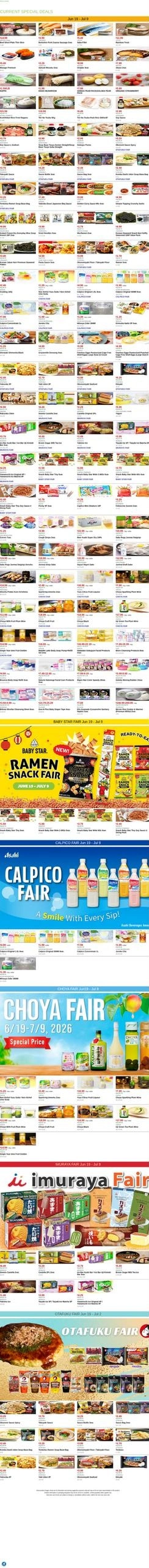 Mitsuwa Marketplace flyer page 1
