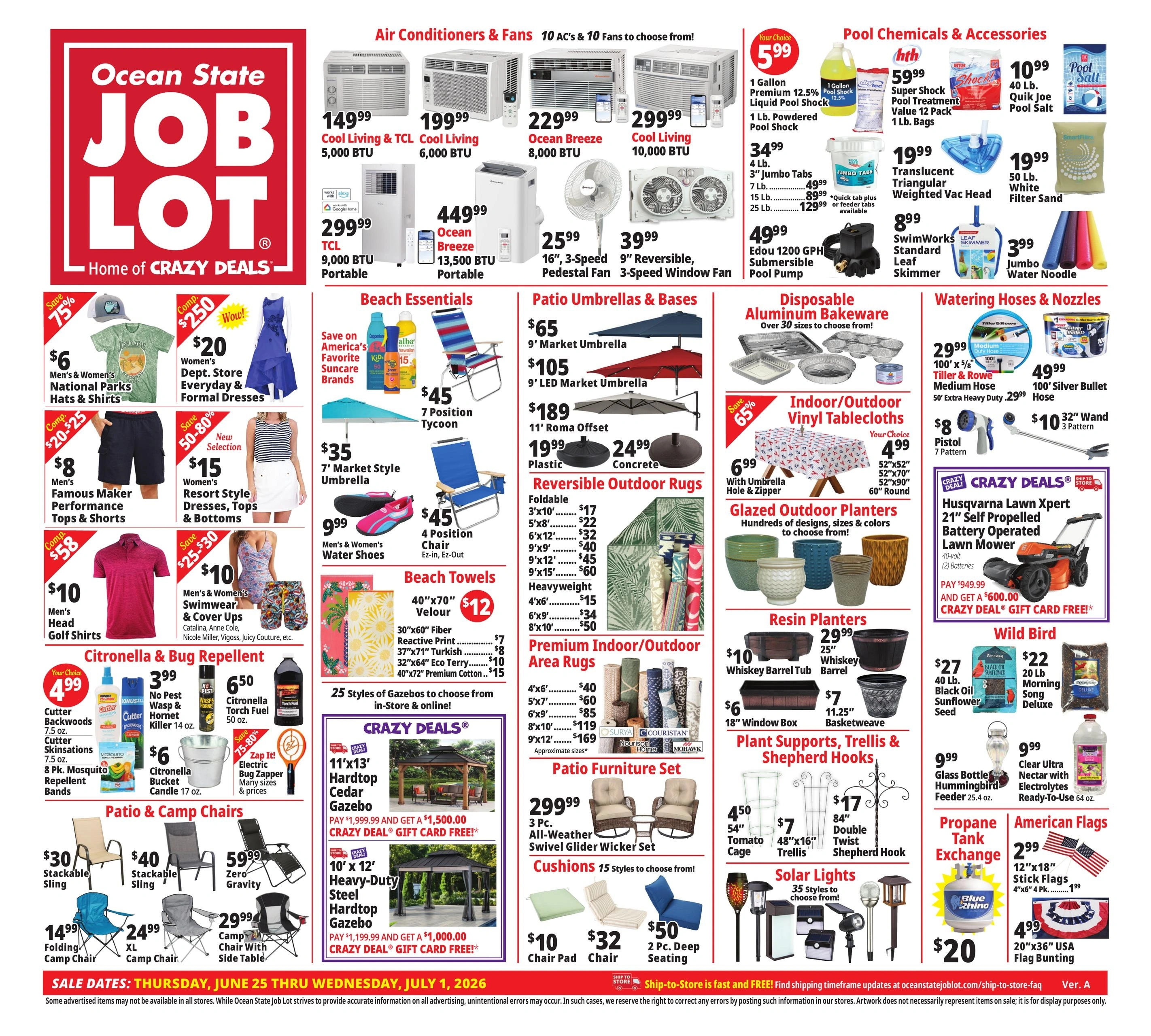 Ocean State Job Lot	 flyer page 1