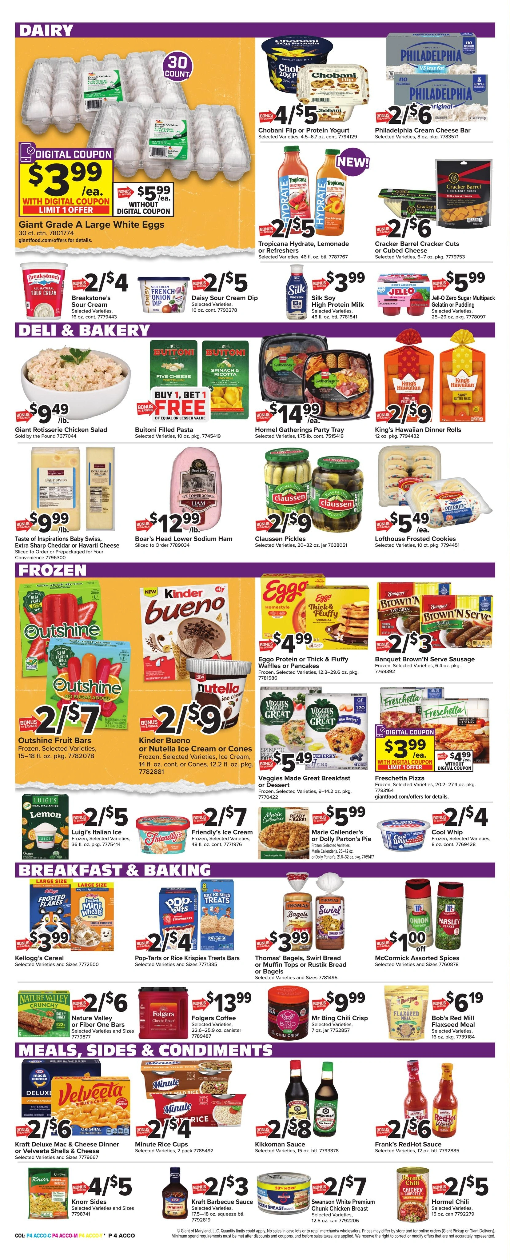 Giant Food flyer page 10