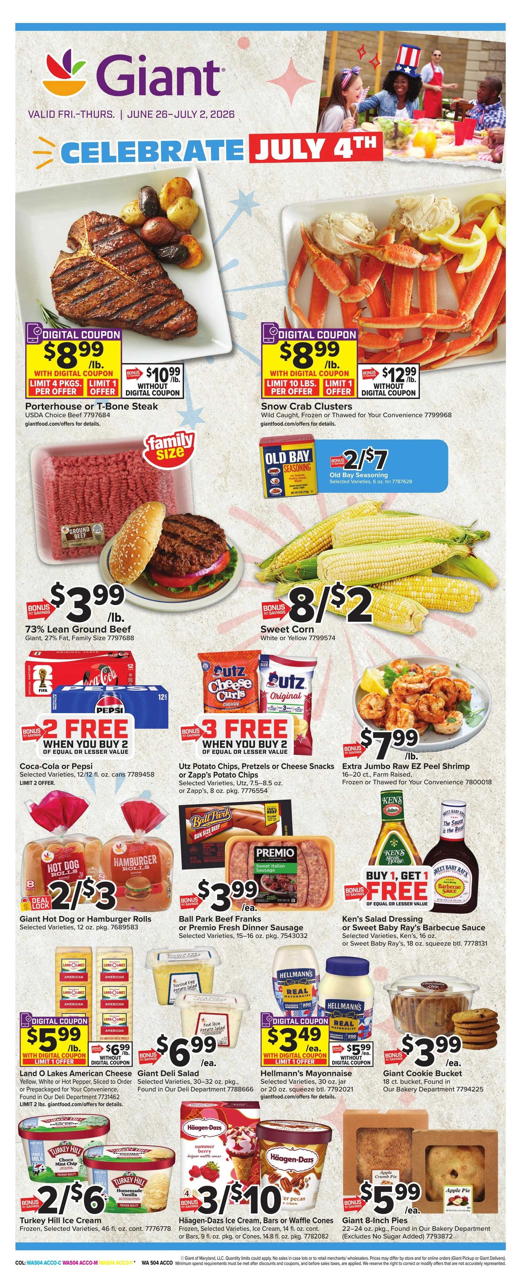 Giant Food flyer page 1