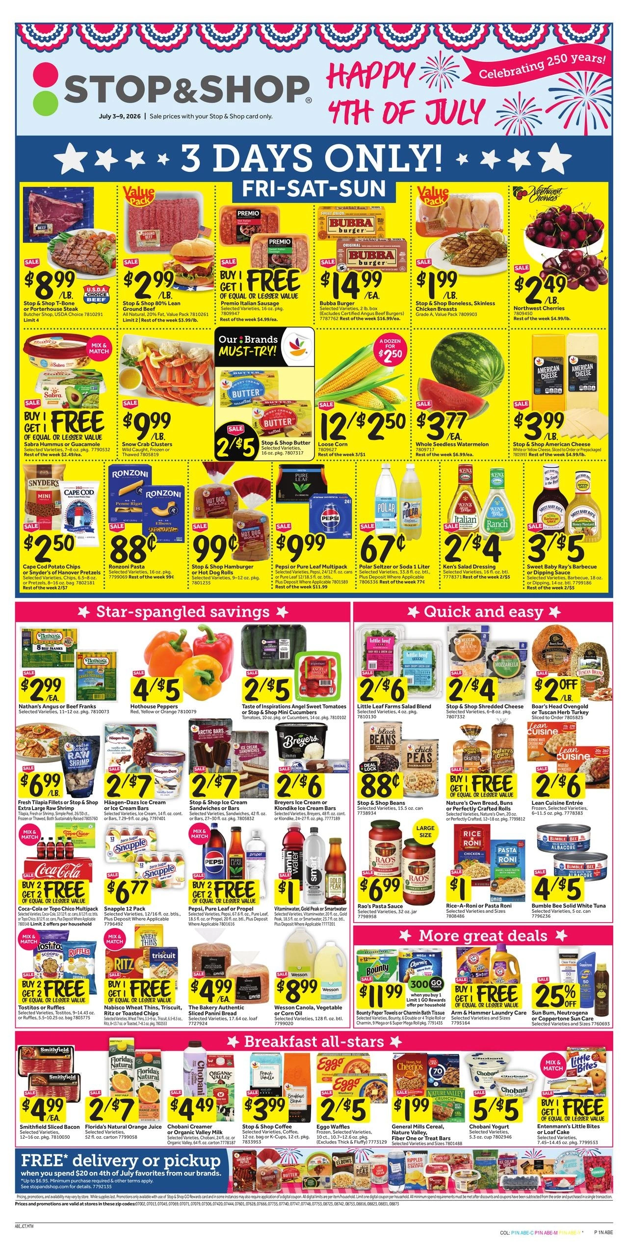 Stop & Shop flyer page 1