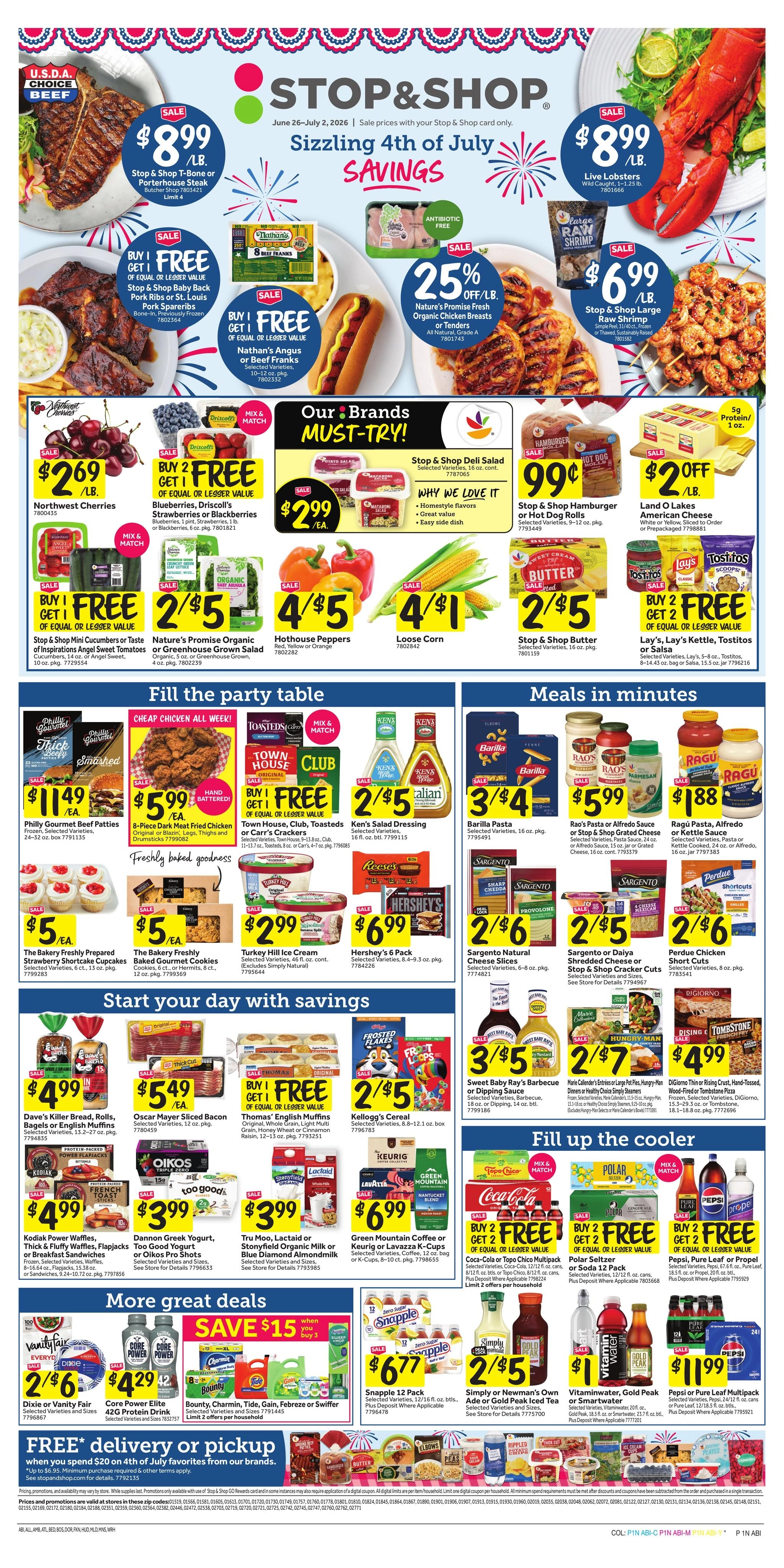Stop & Shop flyer page 1