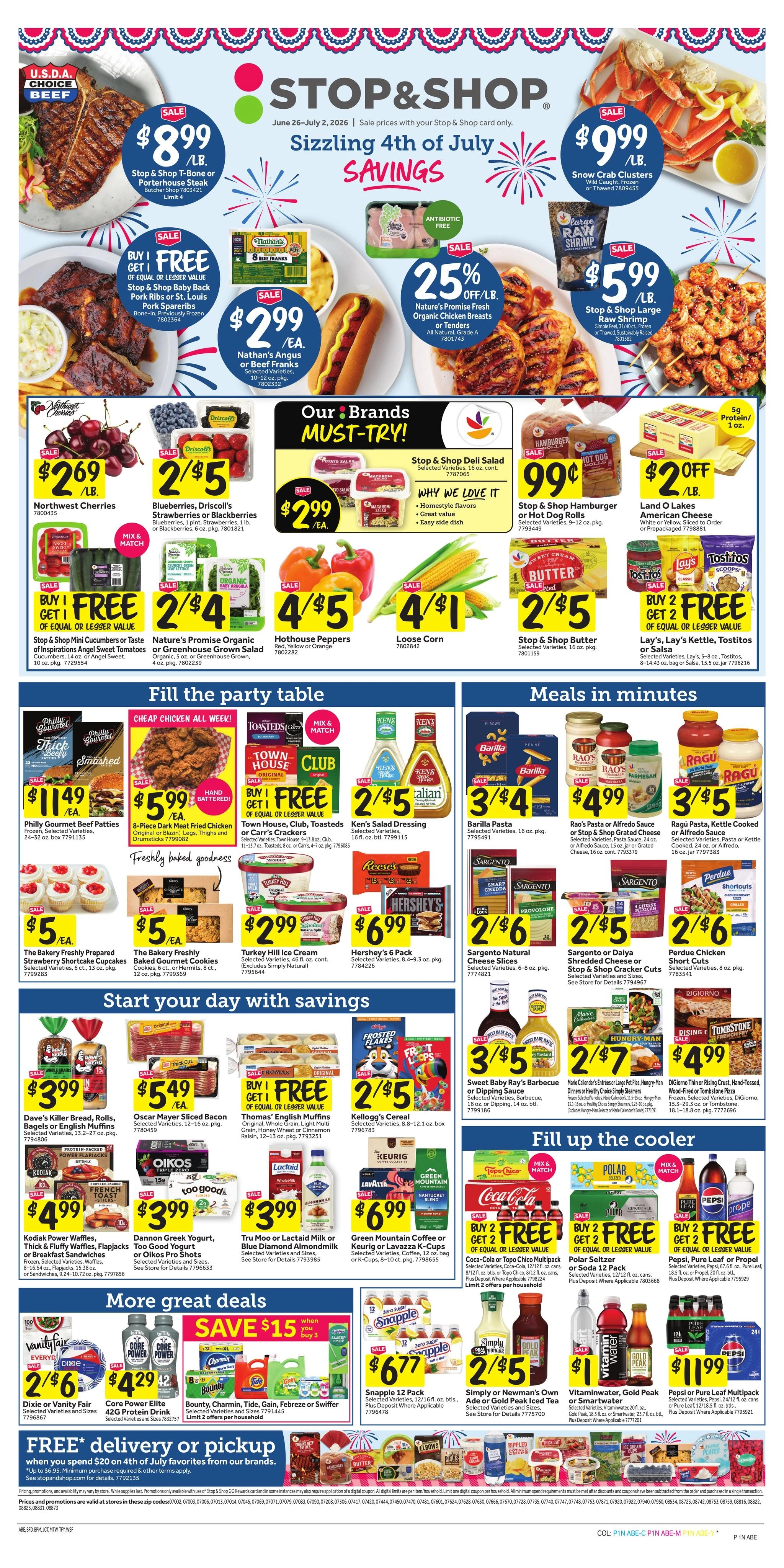 Stop & Shop flyer page 1