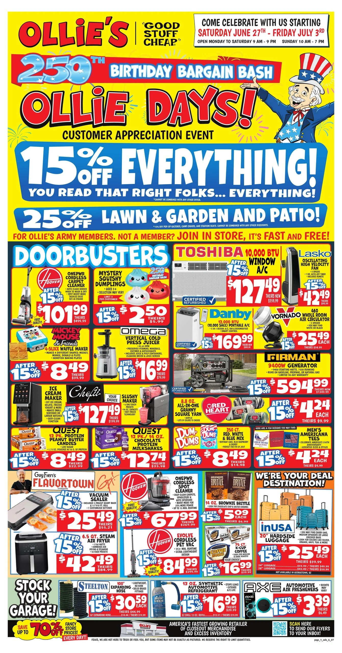 Ollie's Bargain Outlet flyer page 1