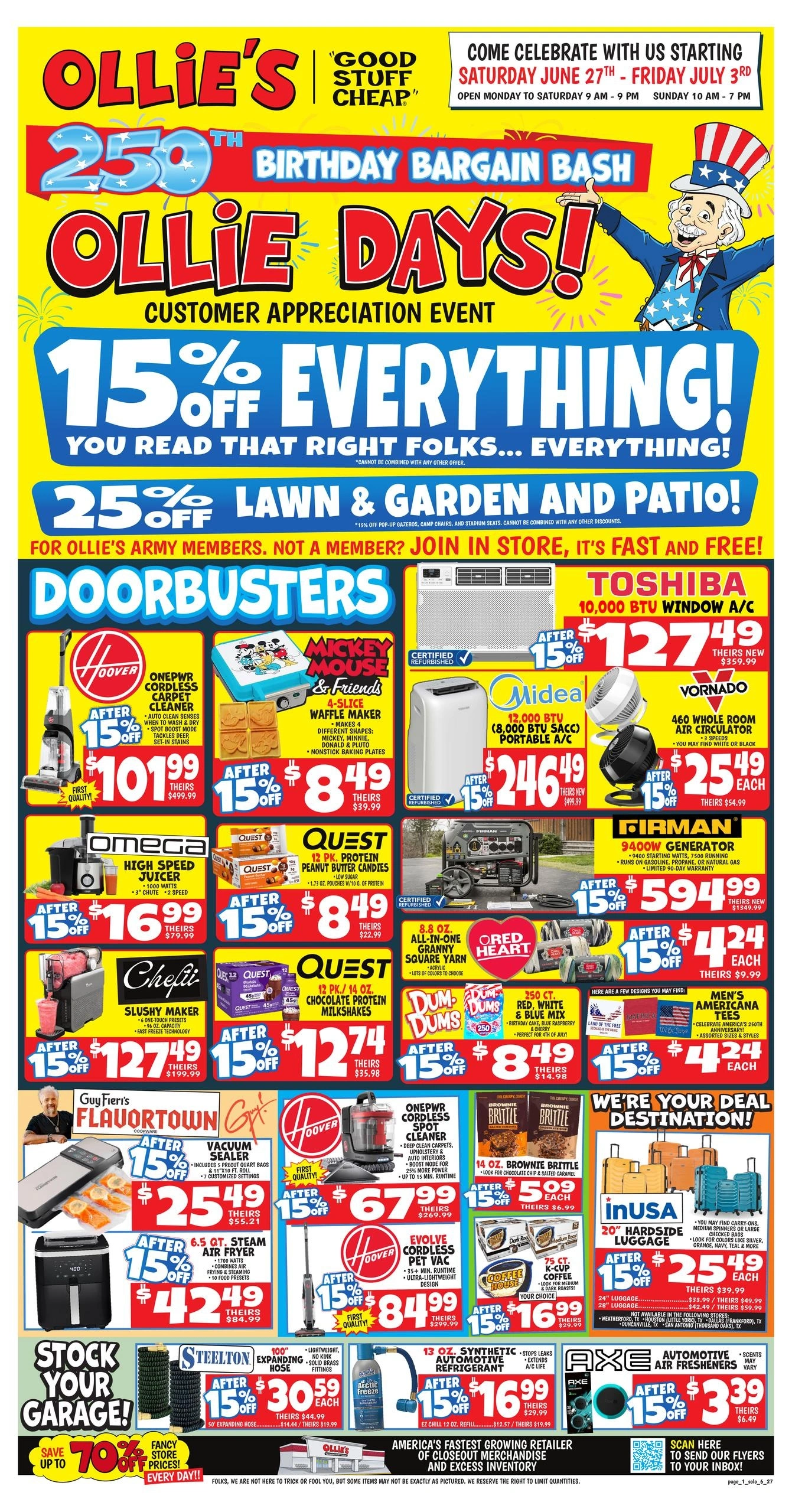 Ollie's Bargain Outlet flyer page 1
