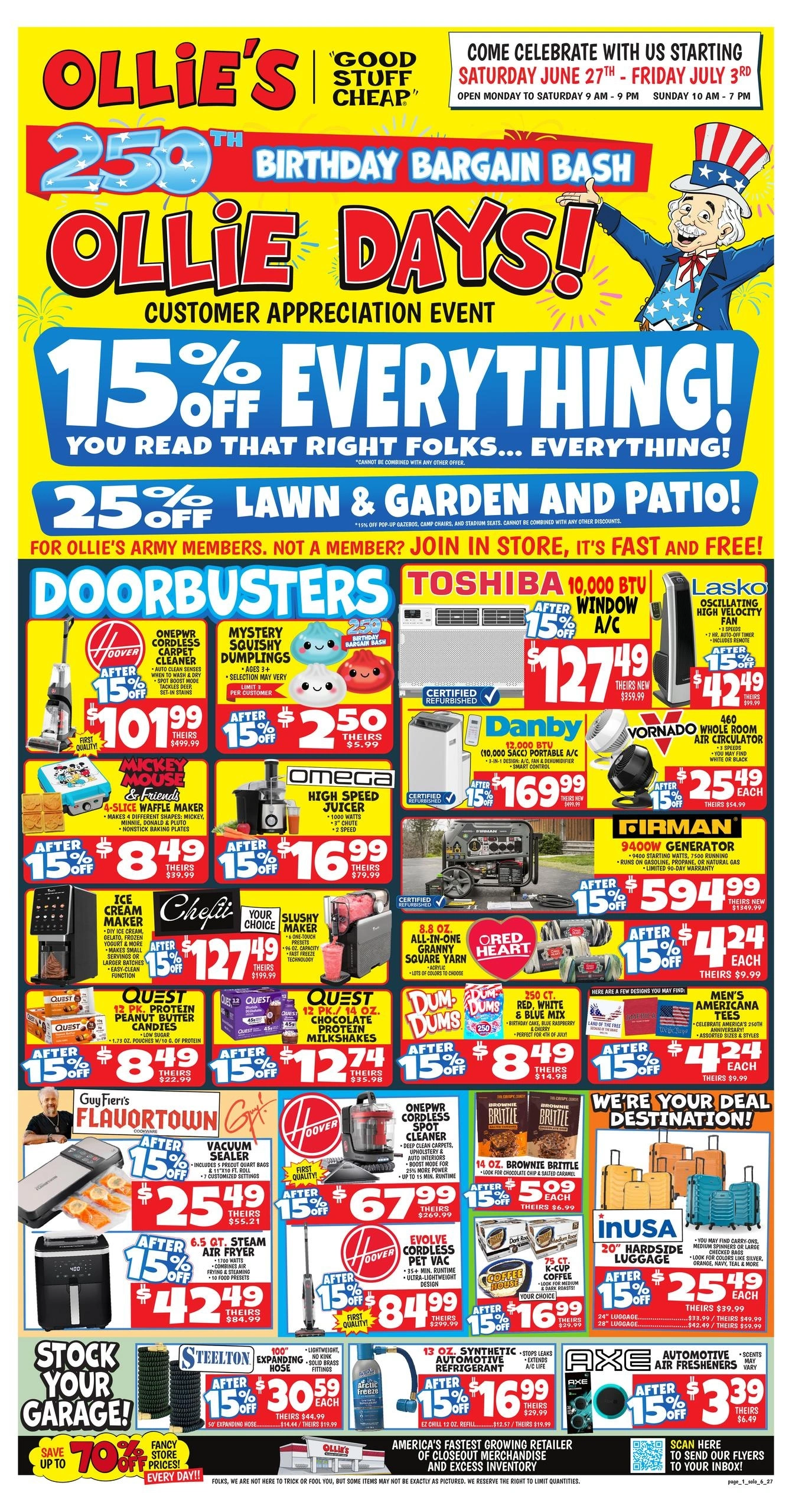 Ollie's Bargain Outlet flyer page 1