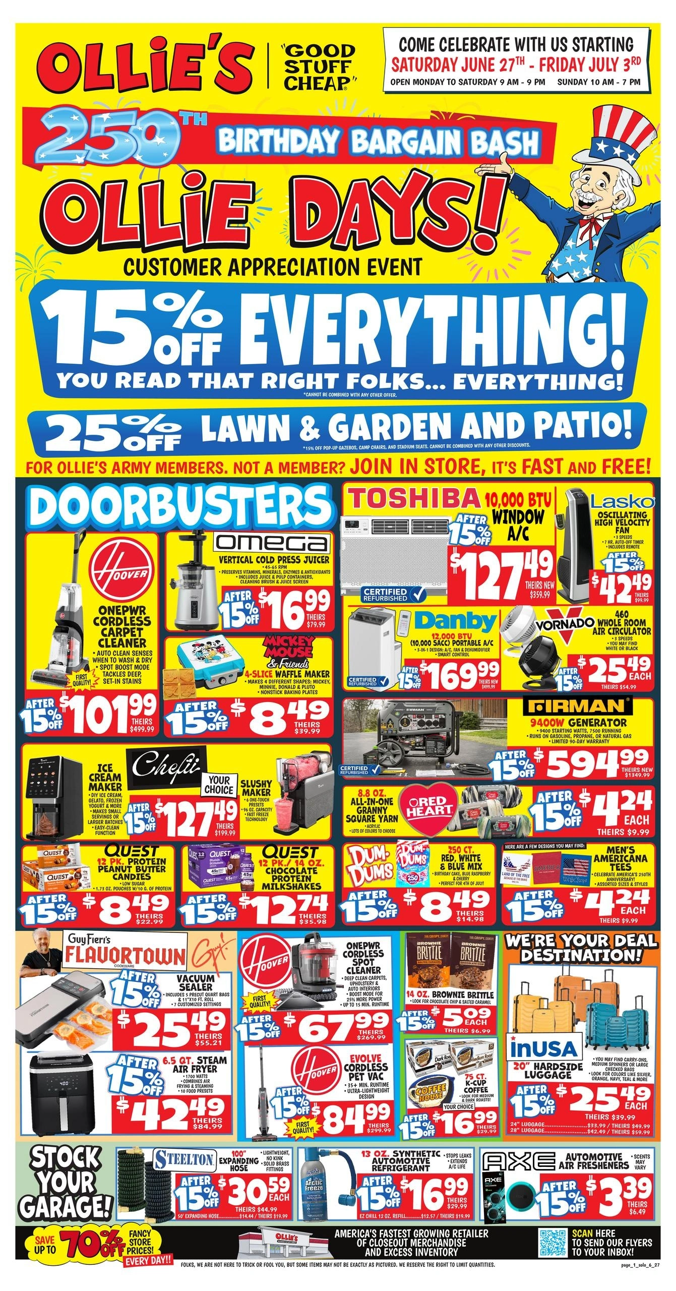 Ollie's Bargain Outlet flyer page 1